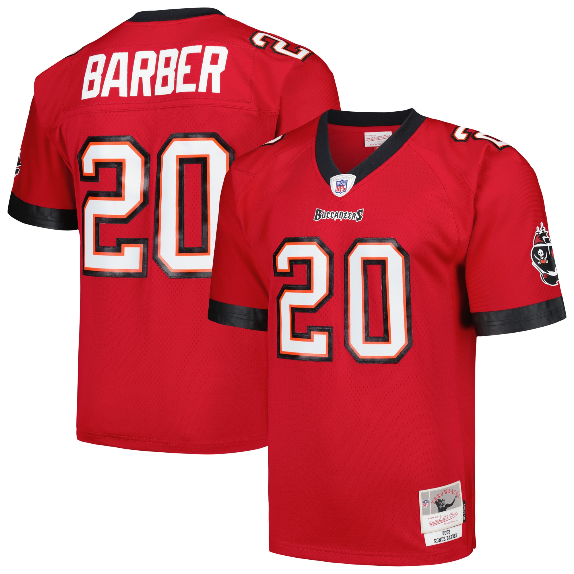 Tampa Bay Buccaneers Ronde Barber Mitchell Ness Red Legacy NFL Jersey Men's