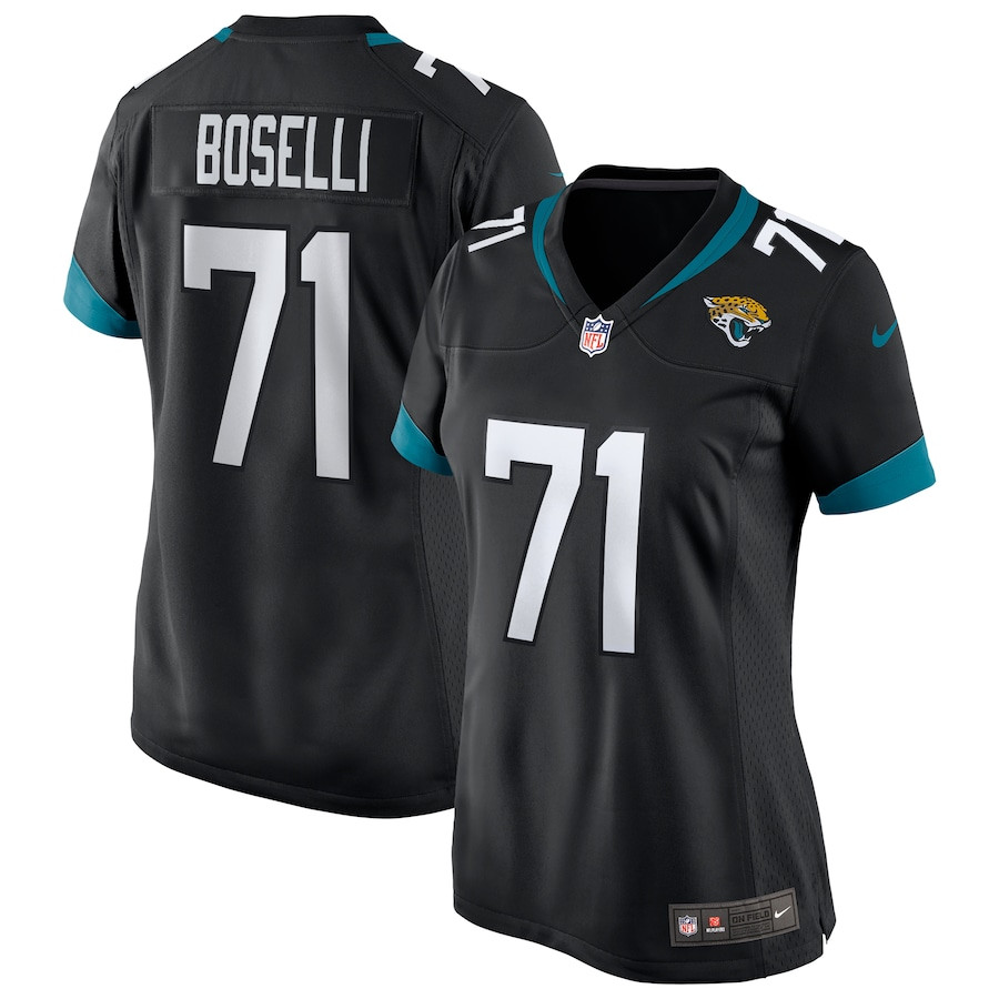 Tony Boselli 71 Jacksonville Jaguars Game Retired Black NFL Jersey Women's