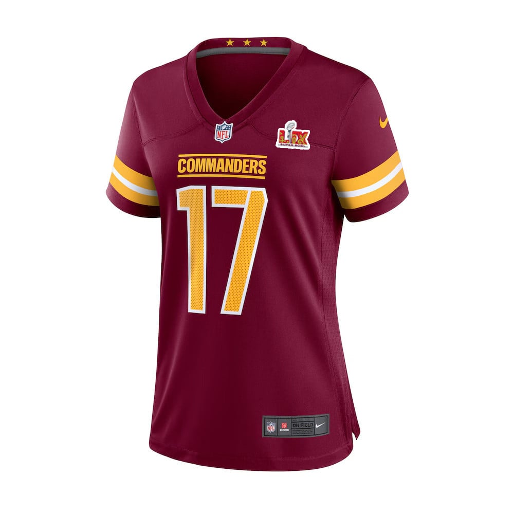 Terry McLaurin #17 Washington Commanders Super Bowl LIX Burgundy NFL Jersey Women's