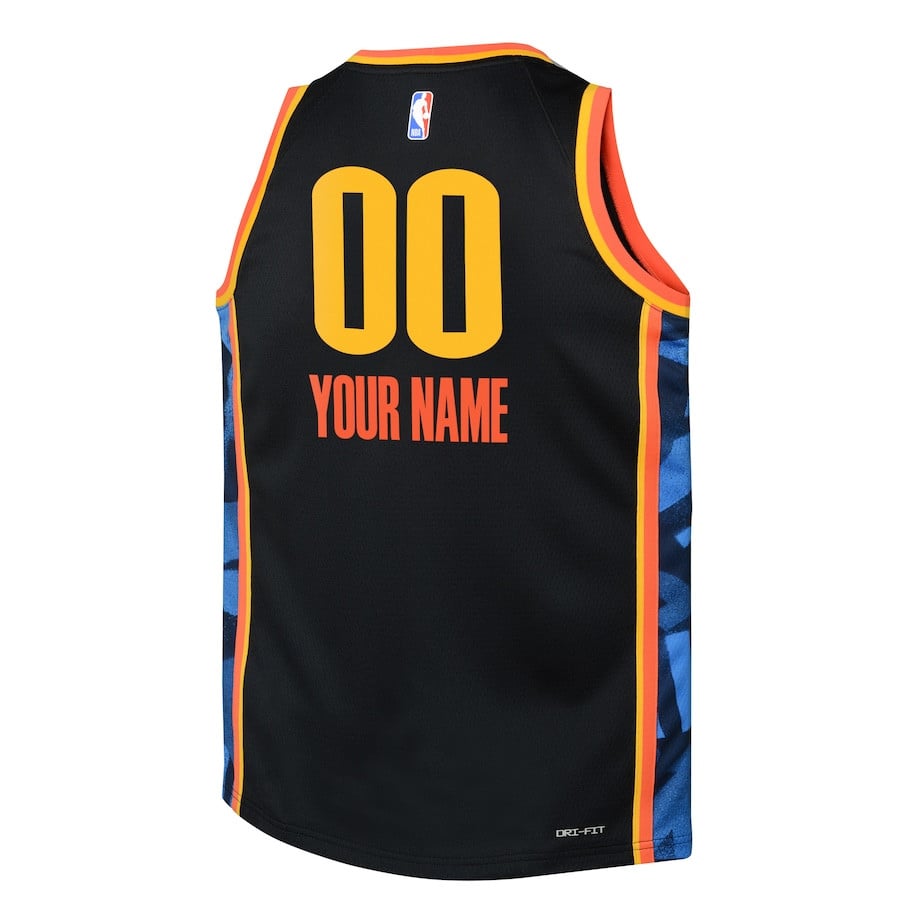 Oklahoma City Thunder 2024/25 Swingman Custom City Edition Black NBA Jersey Youth