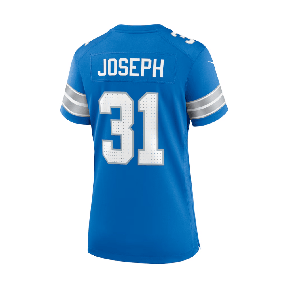 Kerby Joseph 31 Detroit Lions 2025 Pro Bowl Patch Game Blue NFL Jersey Women's