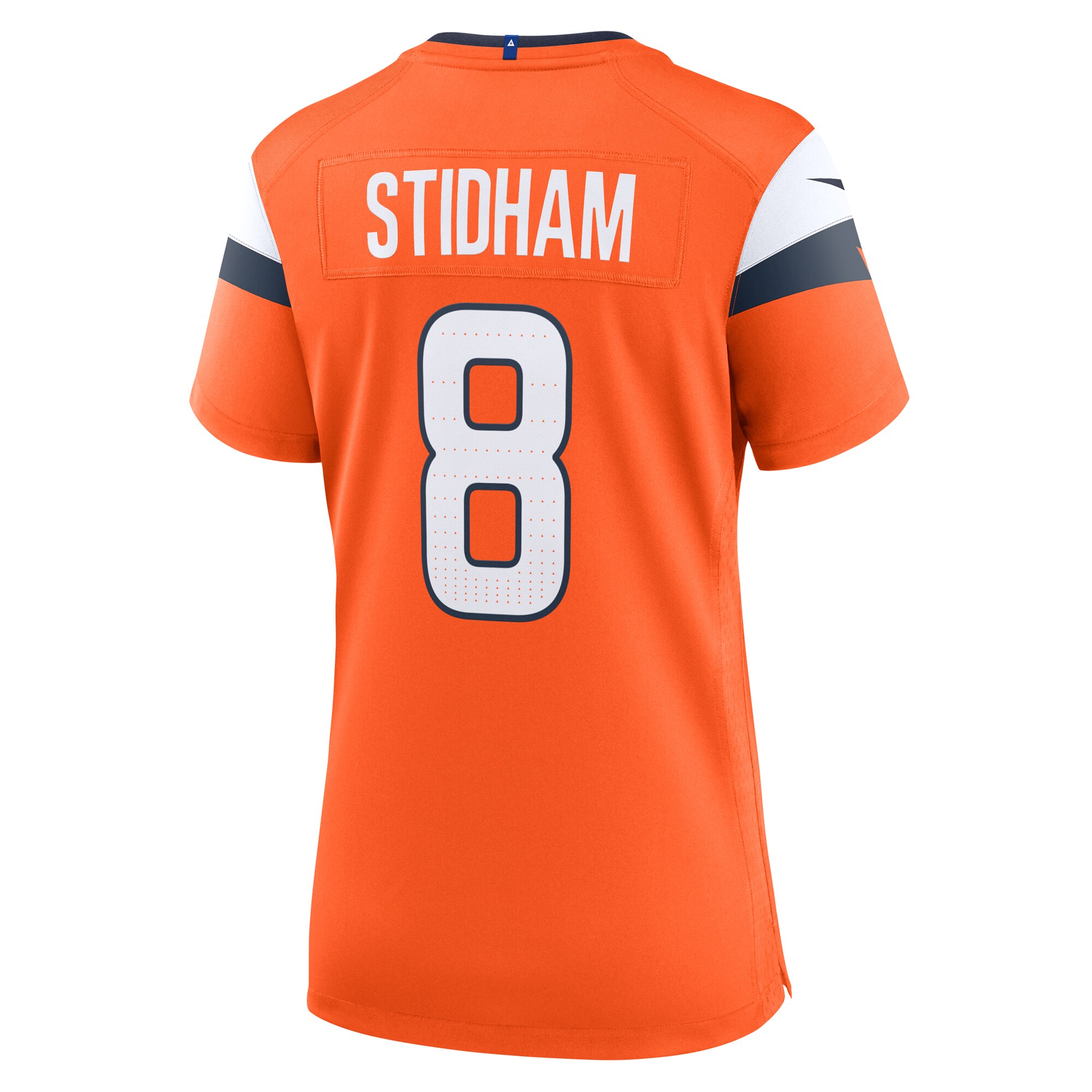Denver Broncos Jarrett Stidham Orange Team Game NFL Jersey Women's