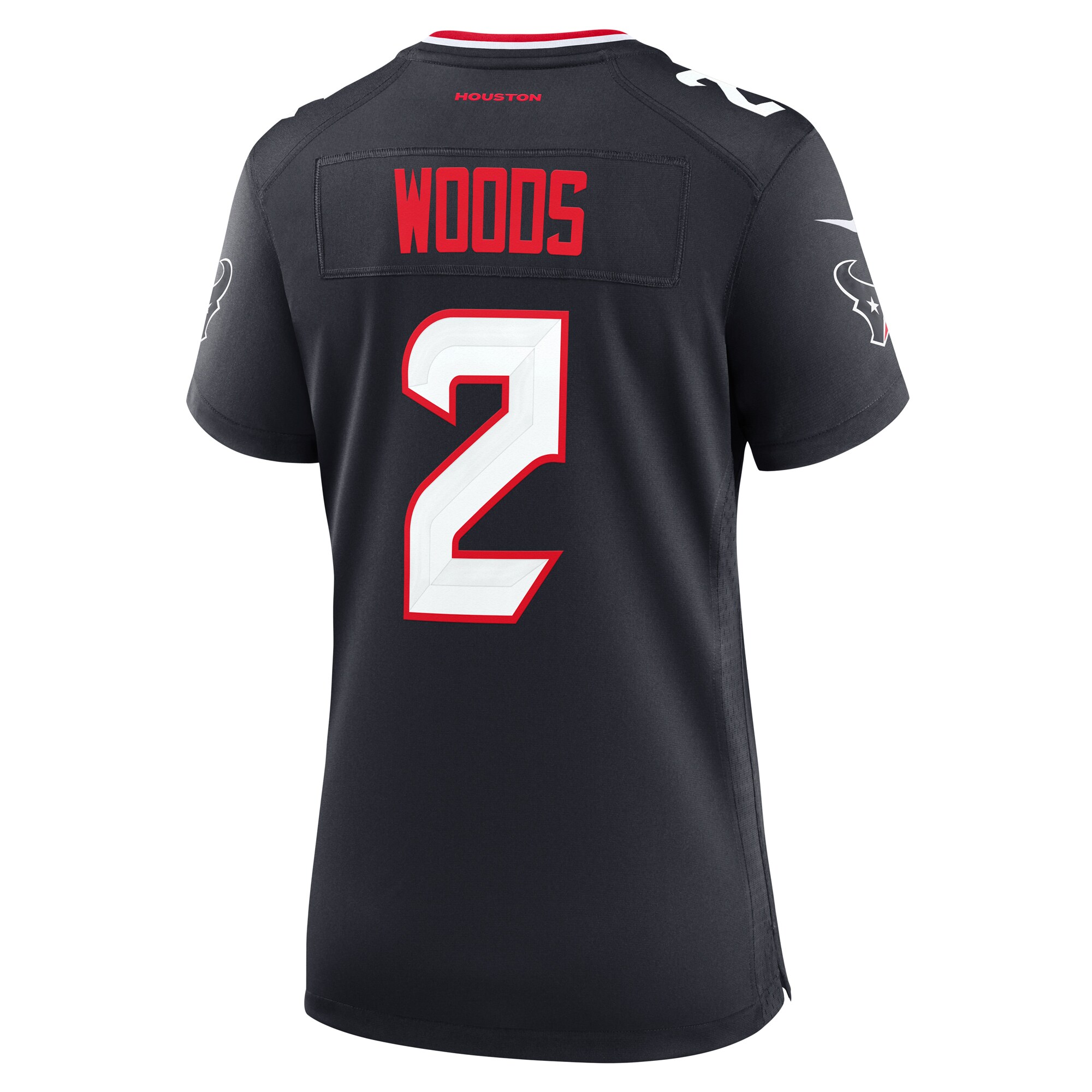 Houston Texans Robert Woods Navy Team Game NFL Jersey Women's