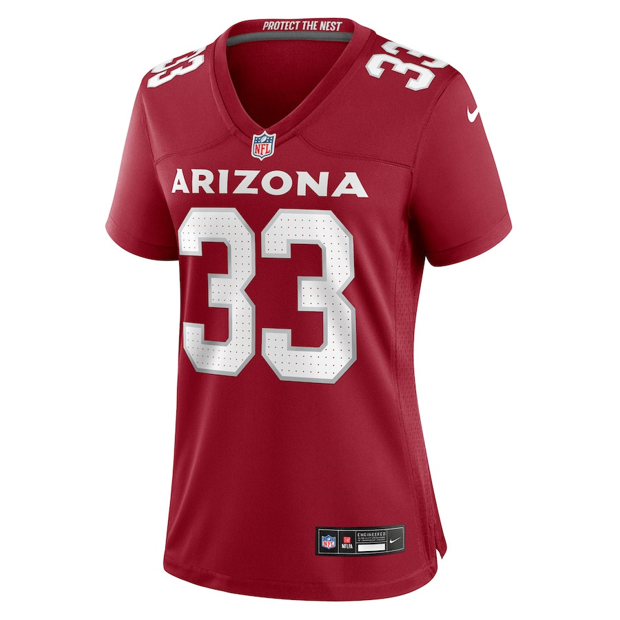 Trey Benson 33 Arizona Cardinals Game Cardinal NFL Jersey Women's