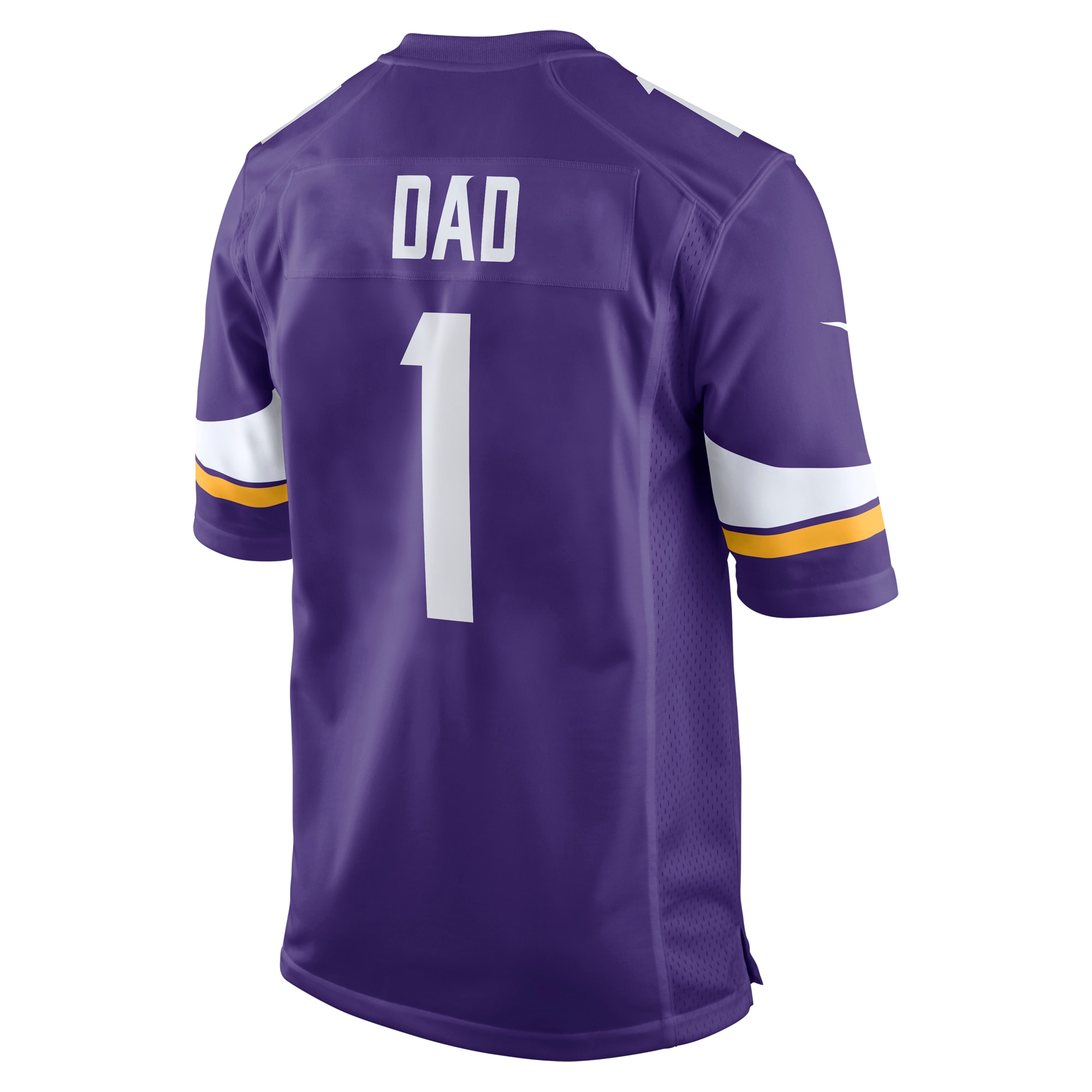 Minnesota Vikings Number 1 Dad Purple Game NFL Jersey Men's