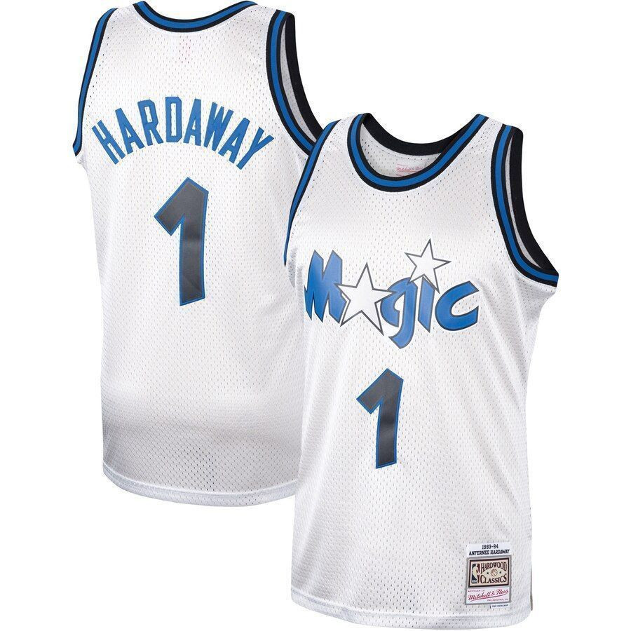 Penny Hardaway Orlando Magicc Mitchell Ness Hardwood Classics Platinum Swingman NBA Jersey Men's