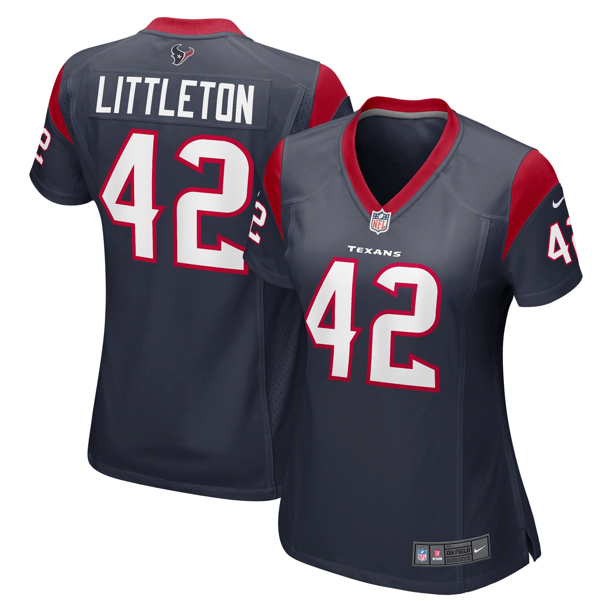 Houston Texans Cory Littleton Navy Team Color NFL Jersey Women's