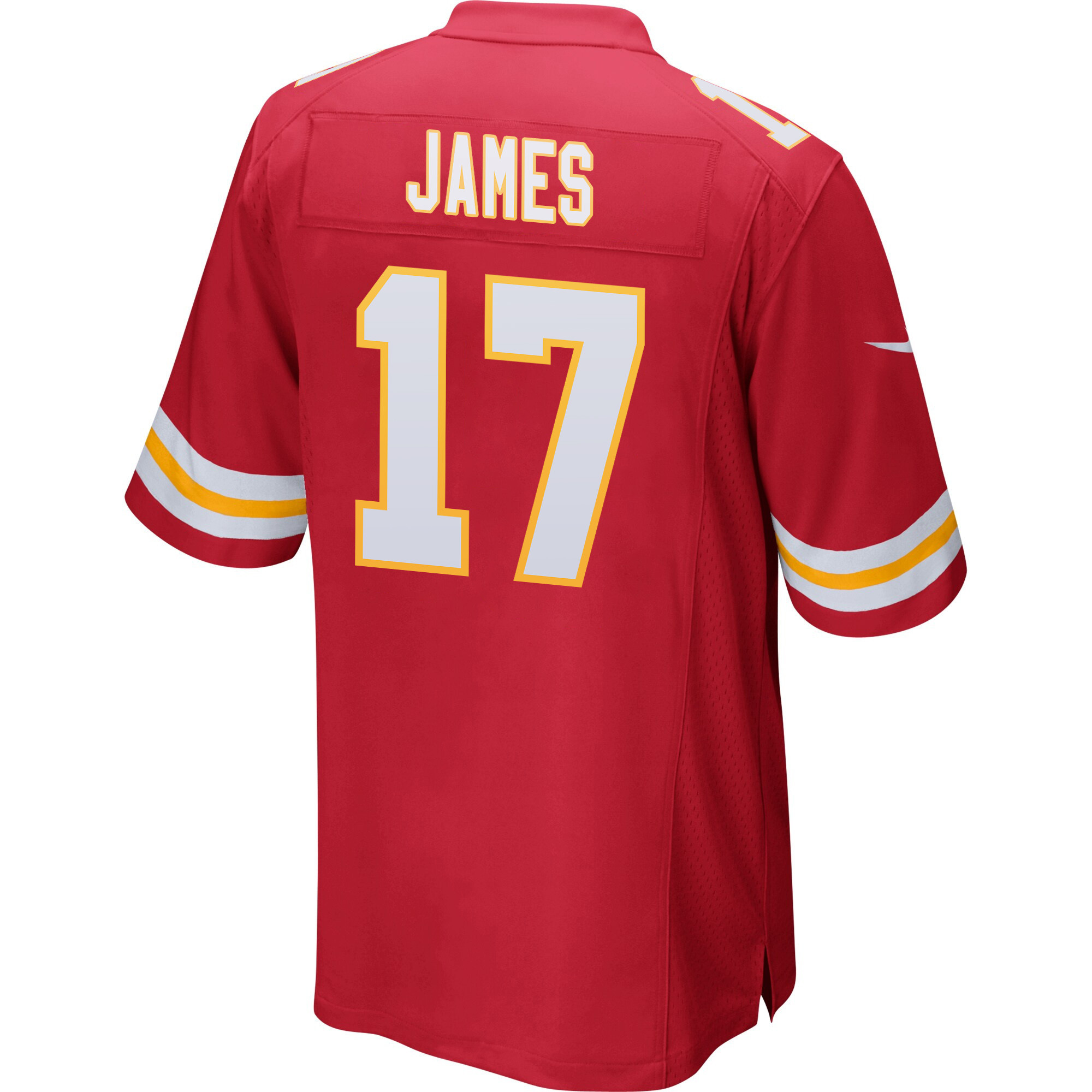 Richie James 17 Kansas City Chiefs Super Bowl LVIII Champions 4X Game Red NFL Jersey Men's