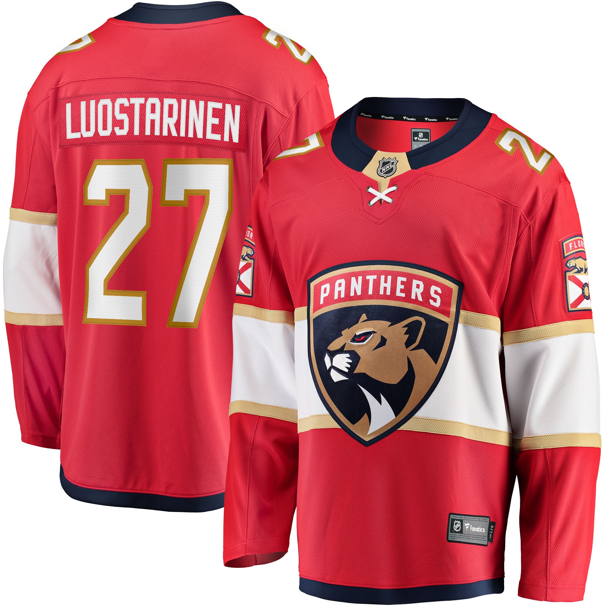 Florida Panthers Eetu Luostarinen Red Home Breakaway Player NHL Jersey Men's