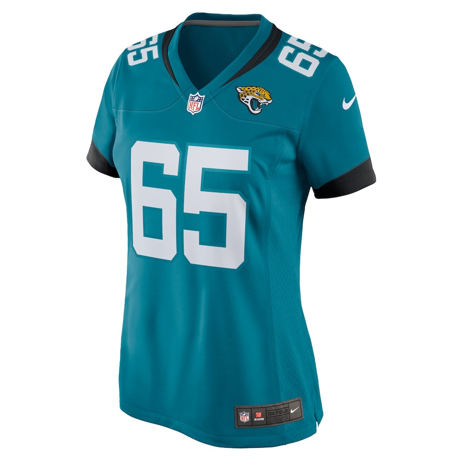 Mitch Morse 65 Jacksonville Jaguars Alternate Game Teal NFL Jersey Women's