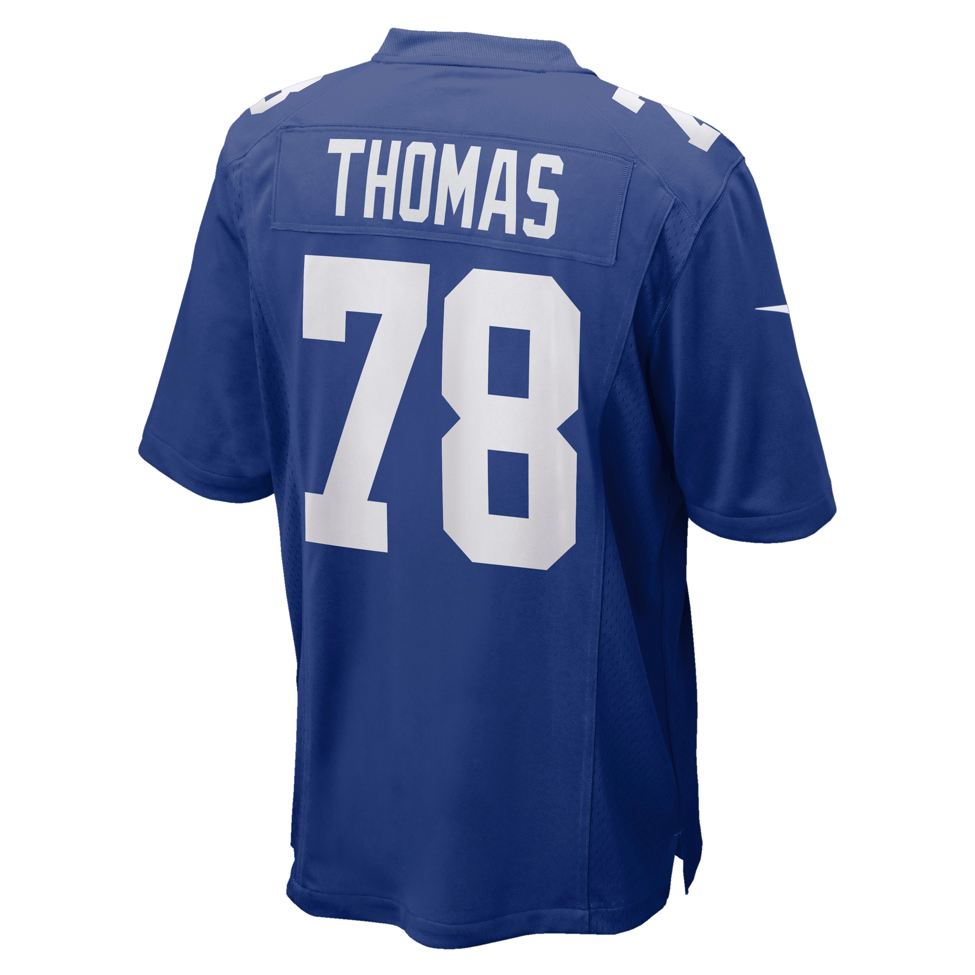 New York Giants Andrew Thomas Royal Player Game NFL Jersey Men's