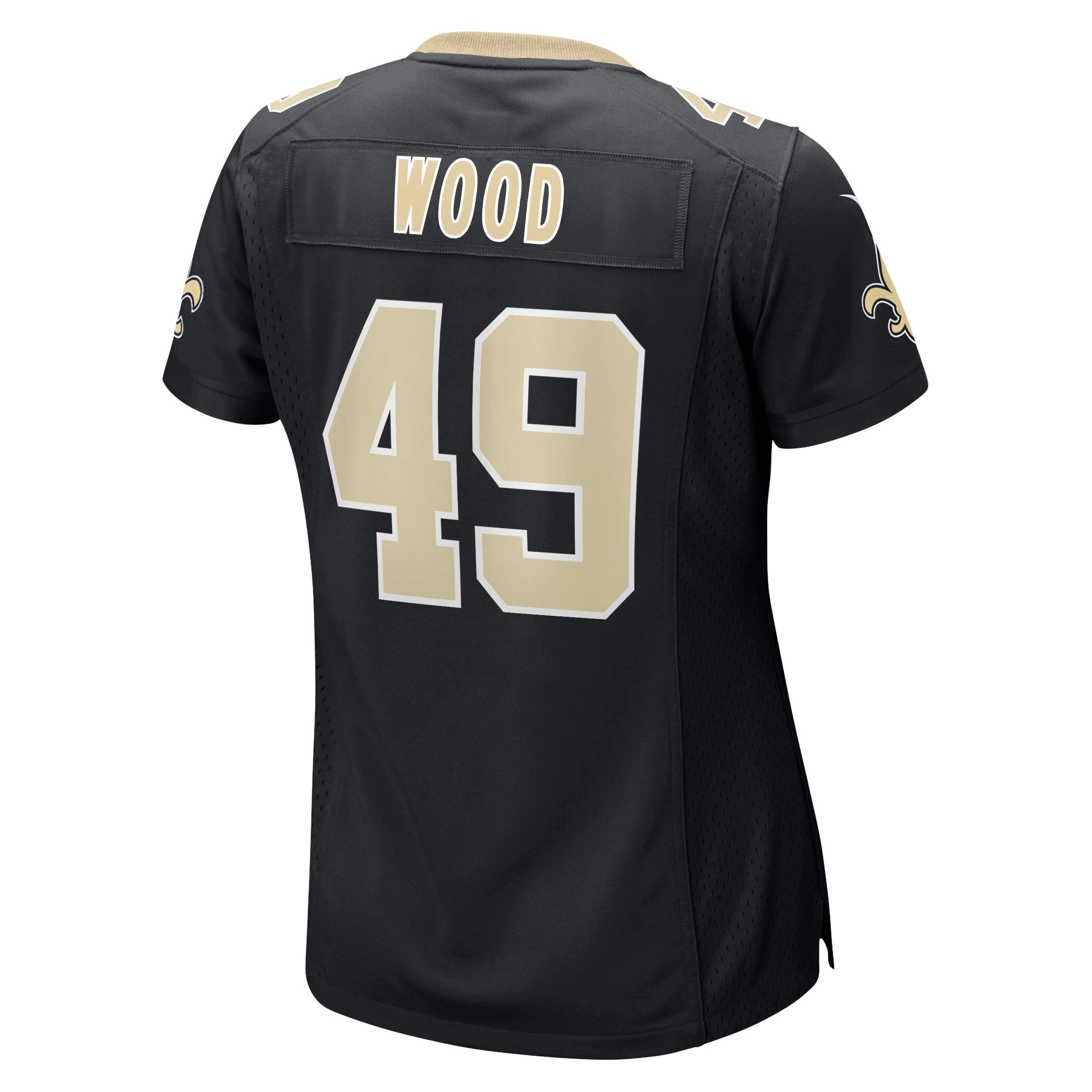New Orleans Saints Zach Wood Black Game NFL Jersey Women's