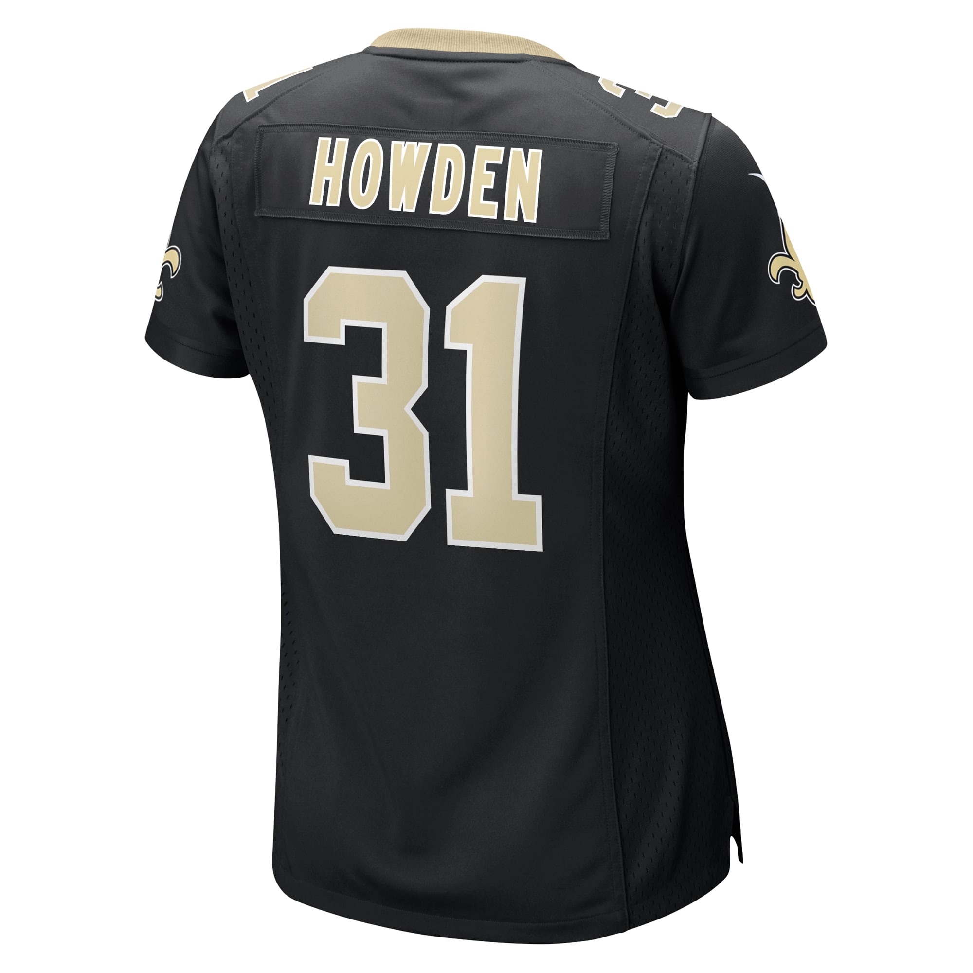 New Orleans Saints Howden Black Team Game NFL Jersey Women's