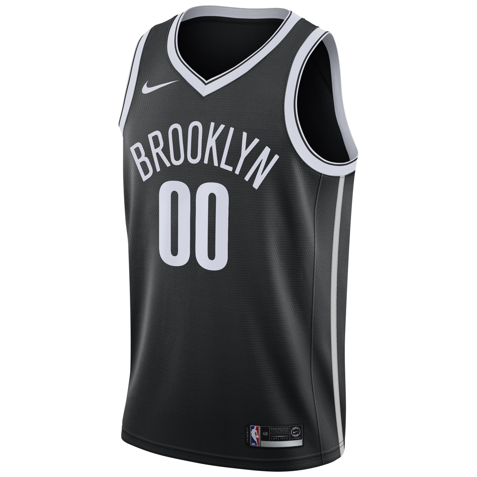 Brooklyn Nets Icon Edition Swingman Black Custom NBA Jersey Men's
