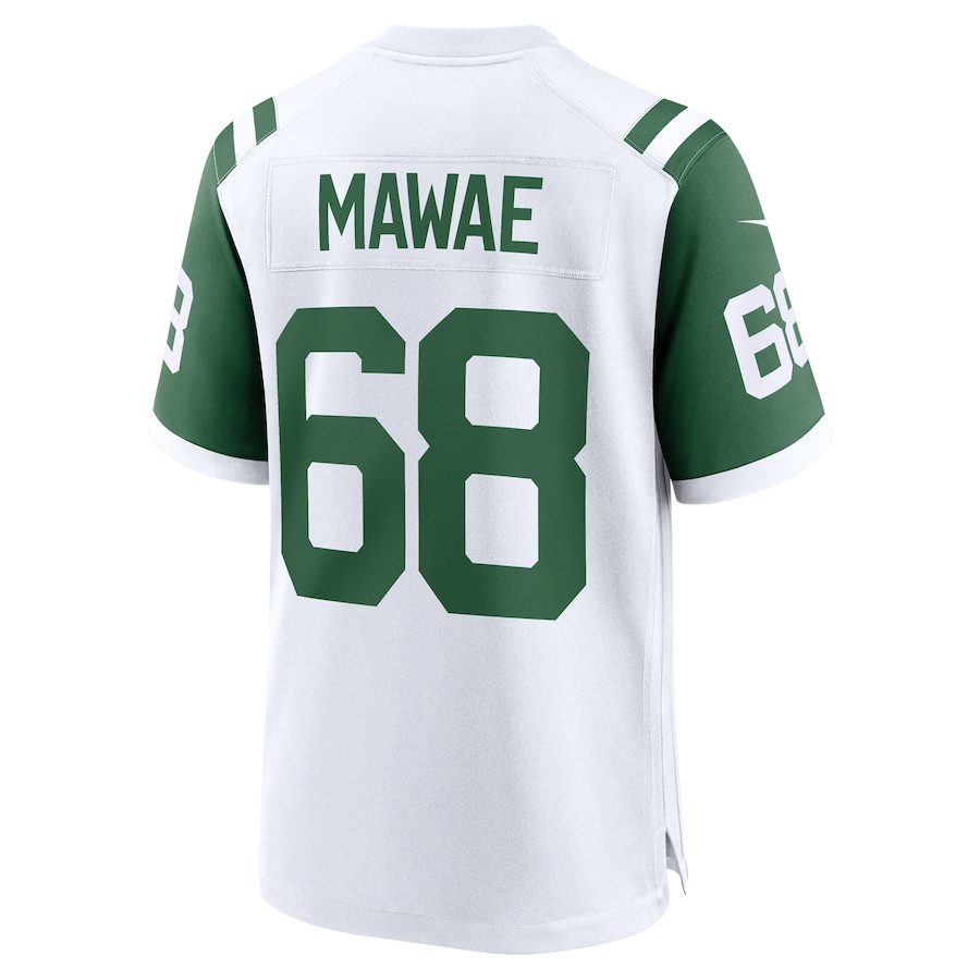 Kevin Mawae 68 New York Jets Classic Alternate Retired Player Game White NFL Jersey Men's