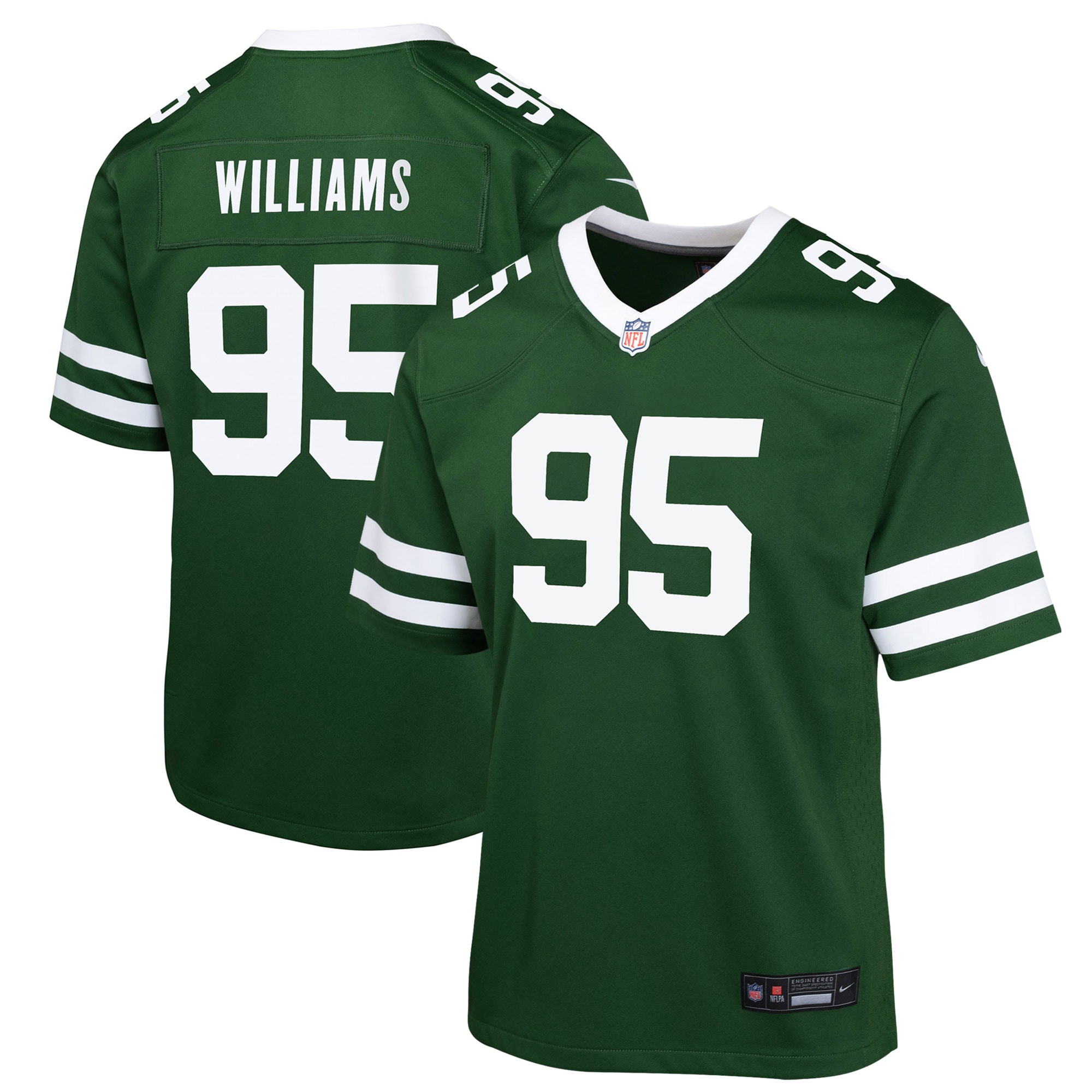 New York Jets Quinnen Williams Legacy Green Game NFL Jersey Youth