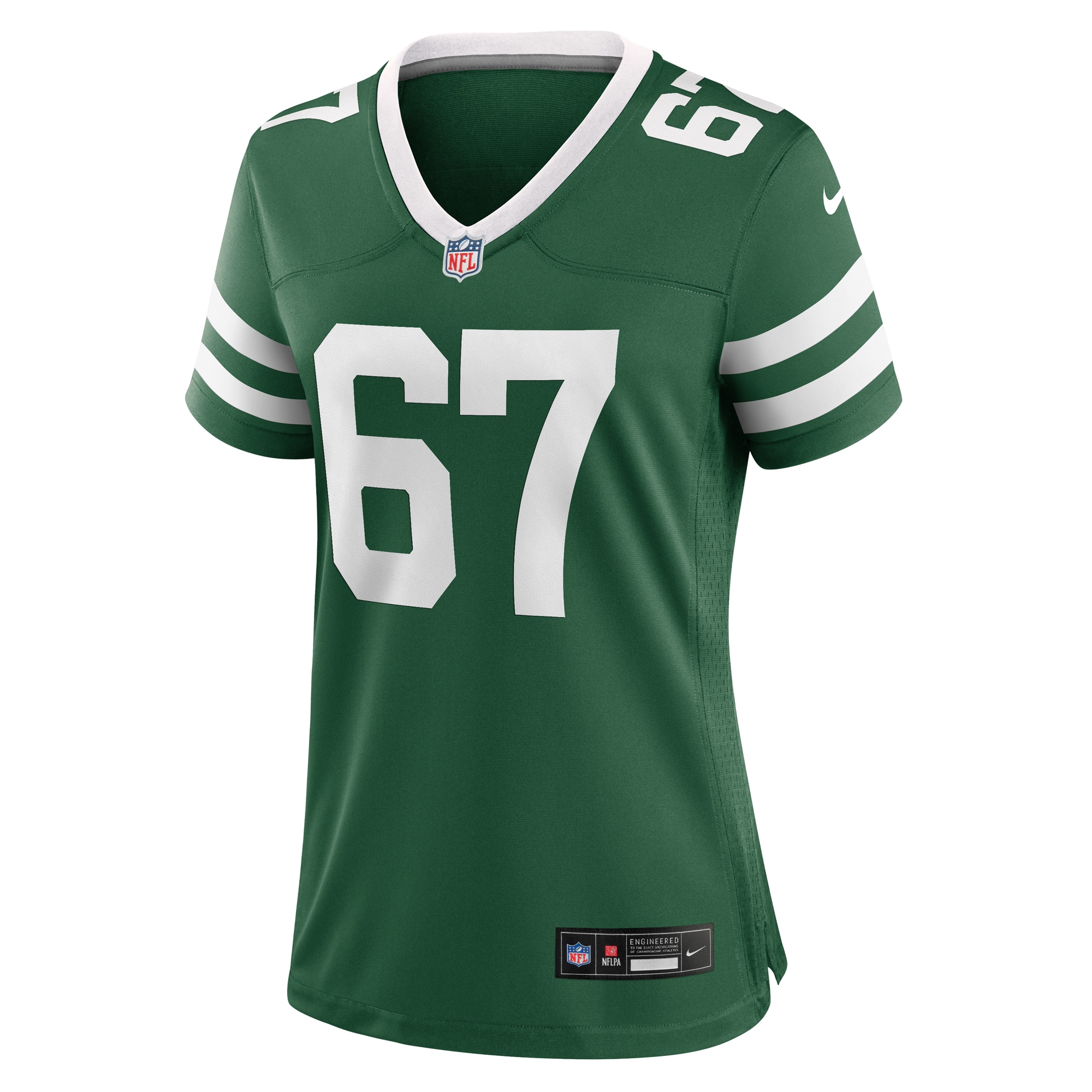 New York Jets Carter Warren Legacy Green Team Game NFL Jersey Women's