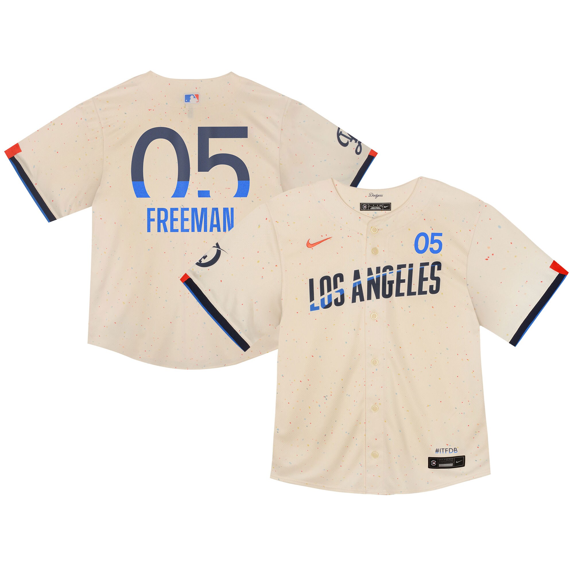 Infant Los Angeles Dodgers Freddie Freeman Cream 2024 City Connect Limited Player MLB Jersey Men's