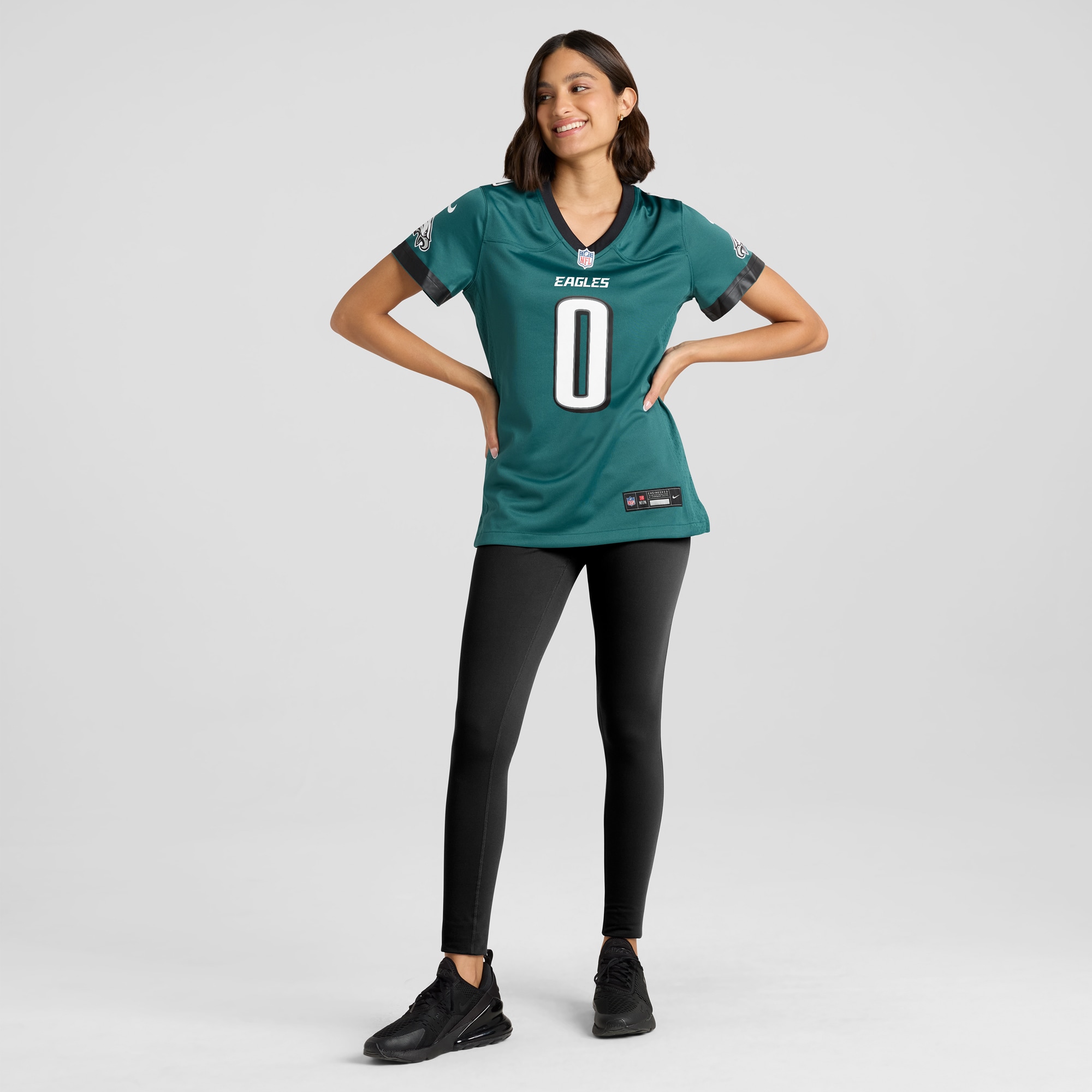 Philadelphia Eagles Bryce Huff Midnight Green Game Player NFL Jersey Women's