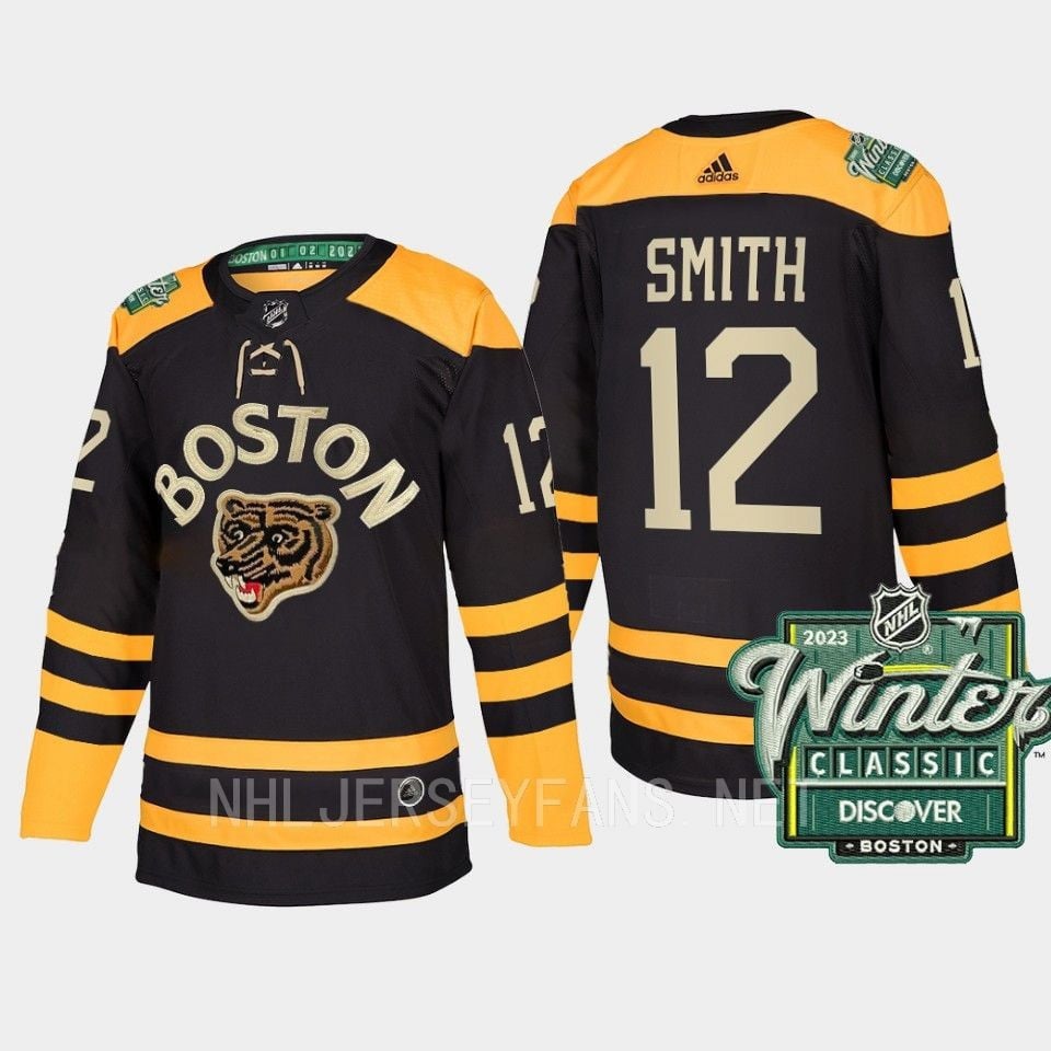Boston Bruins Craig Smith 12 2023 Winter Classic Black NHL Jersey Men's