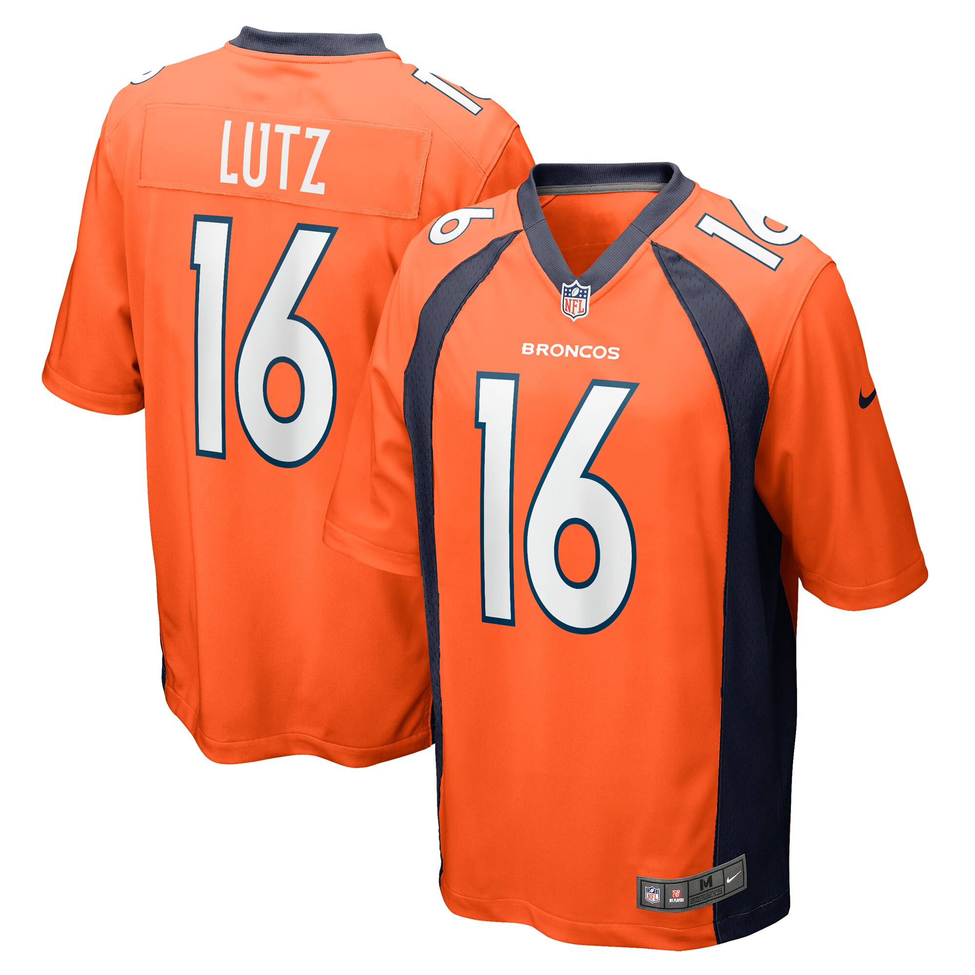 Denver Broncos Wil Lutz Orange Game NFL Jersey Men's