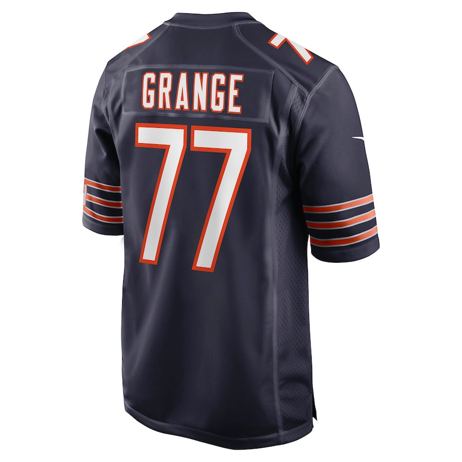 Red Grange 77 Chicago Bears Retired Navy NFL Jersey Men's