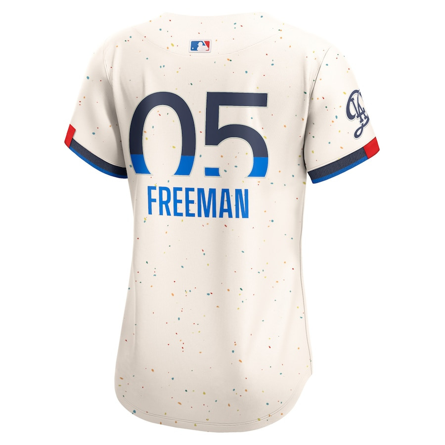Freddie Freeman 5 Los Angeles Dodgers 2024 City Connect Limited Cream MLB Jersey Women's