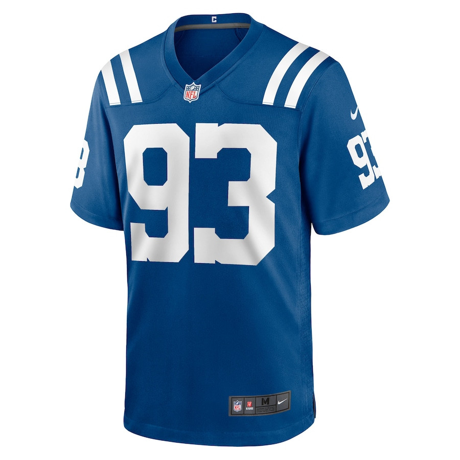 Adam Gotsis 93 Indianapolis Colts Team Game Royal NFL Jersey Men's