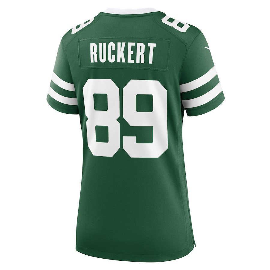 Jeremy Ruckert 89 New York Jets Team Game Legacy Green NFL Jersey Women's