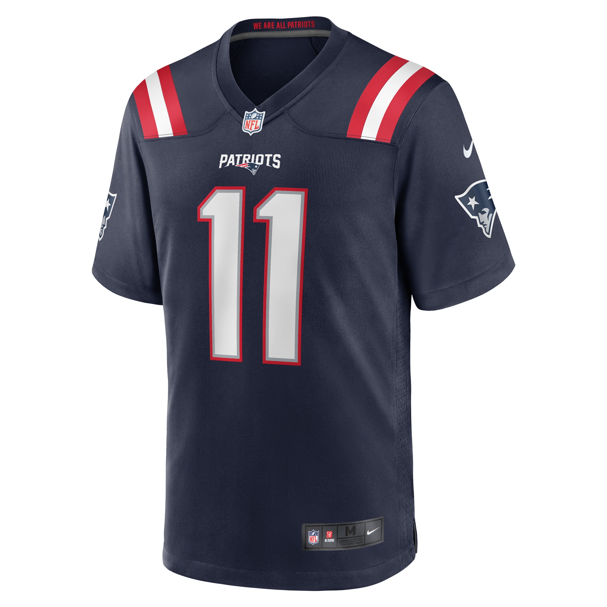 New England Patriots Tyquan Thornton Navy Game Player NFL Jersey Men's