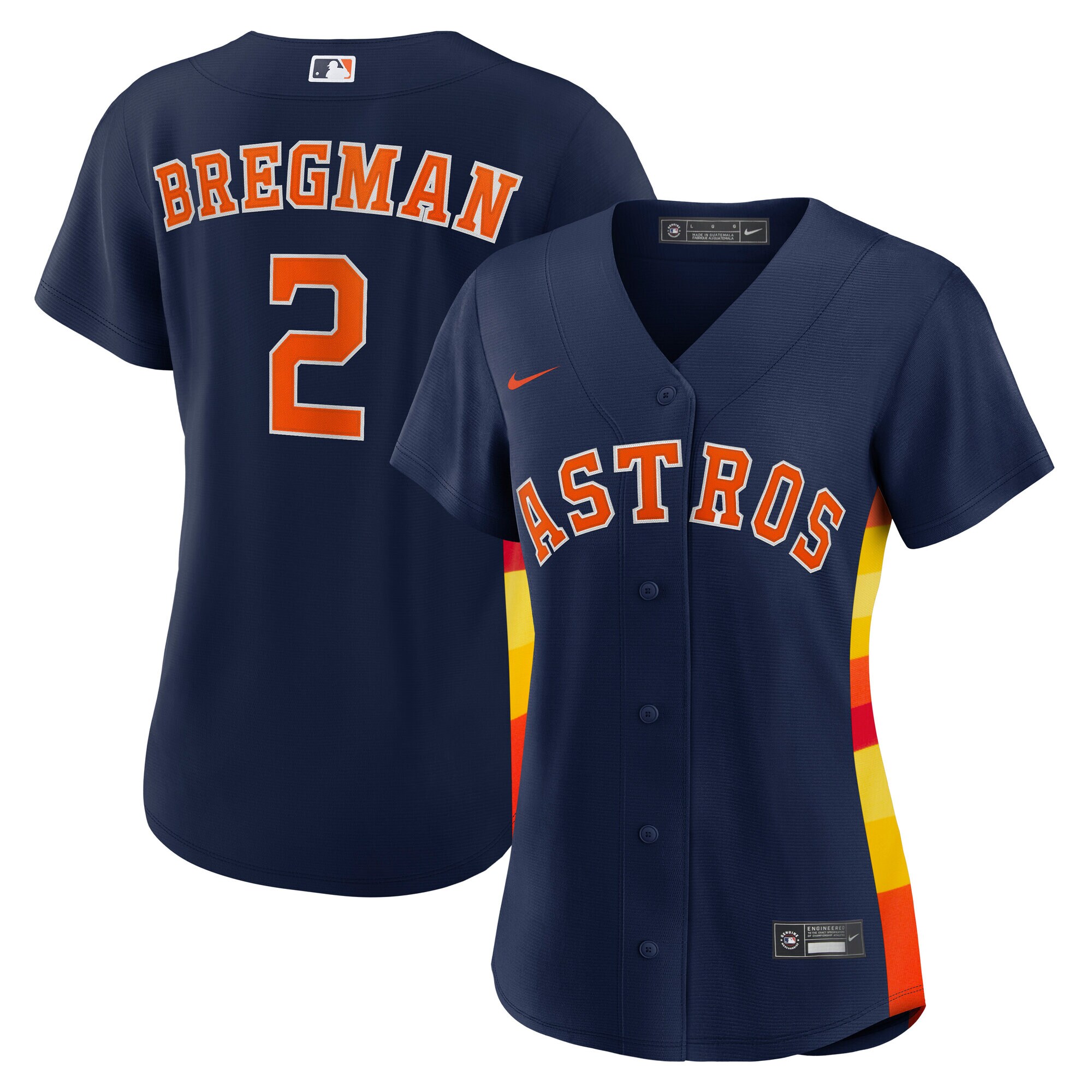 Houston Astros Navy Alternate Player MLB Jersey Women's