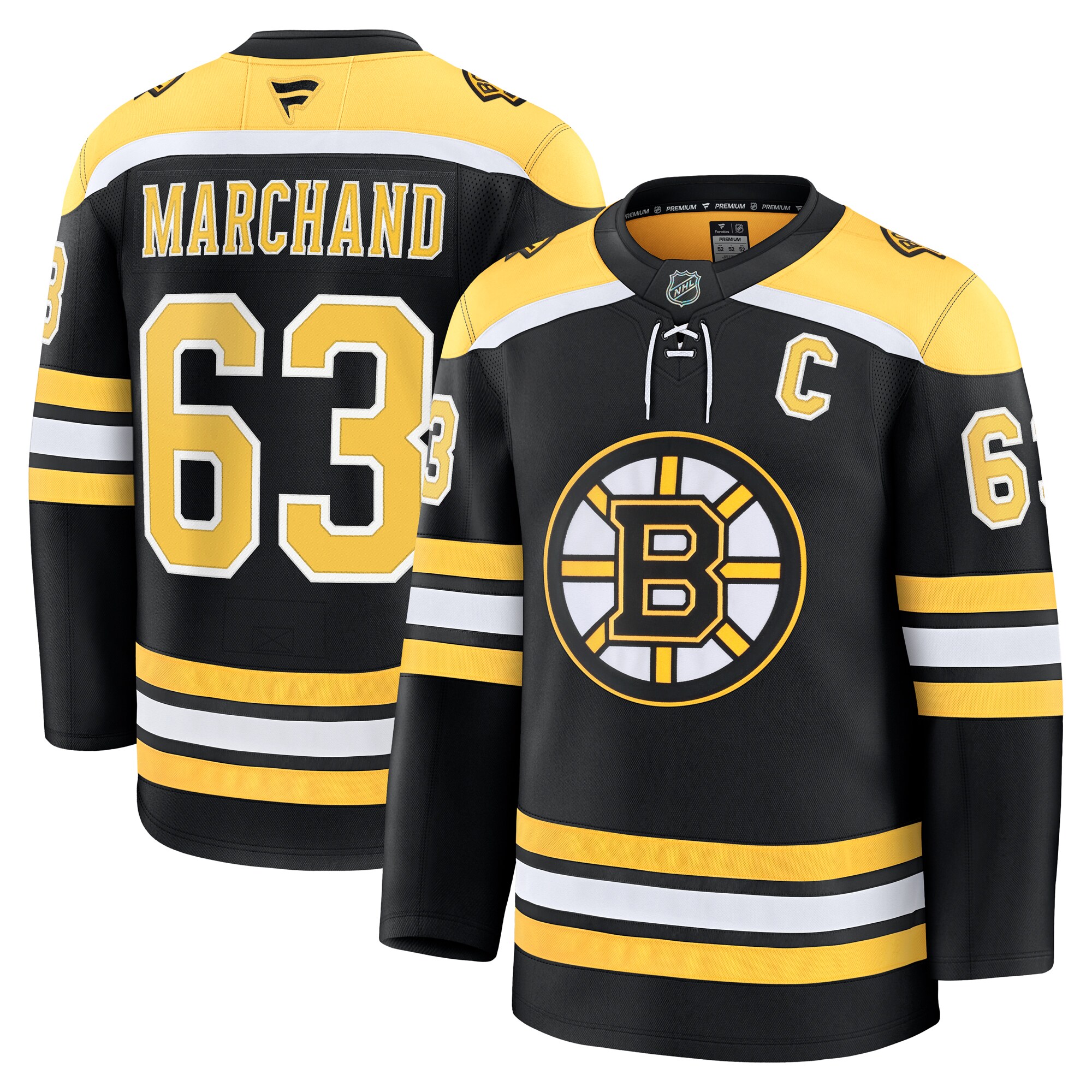 Boston Bruins Brad Marchand Black Home Premium NHL Jersey Men's