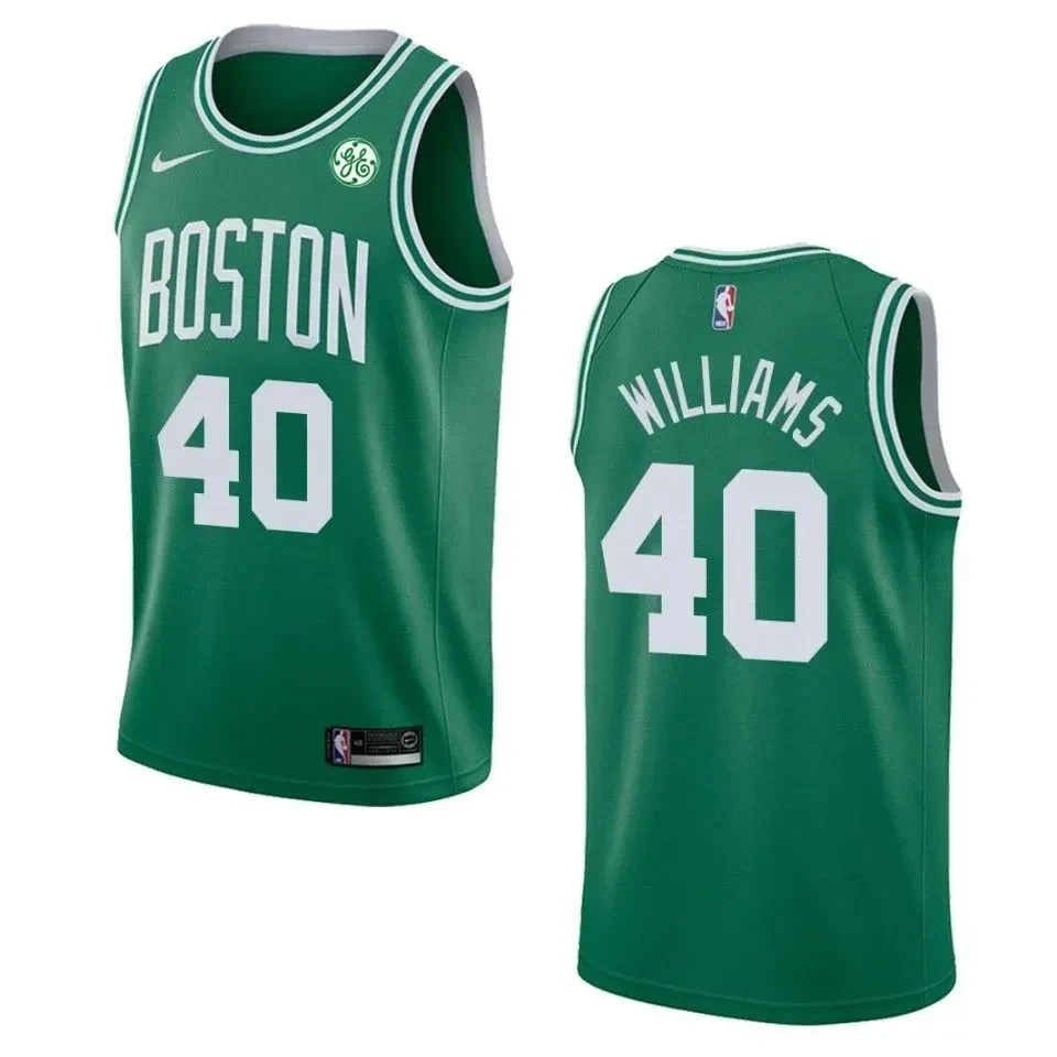Boston Celtics 40 Grant Williams Icon Swingman Green NBA Jersey Men's