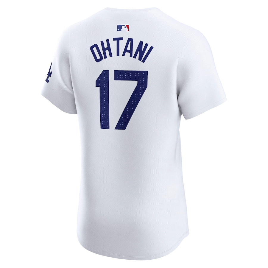Shohei Ohtani 17 Los Angeles Dodgers 2024 World Series Home Elite Player White MLB Jersey Men's