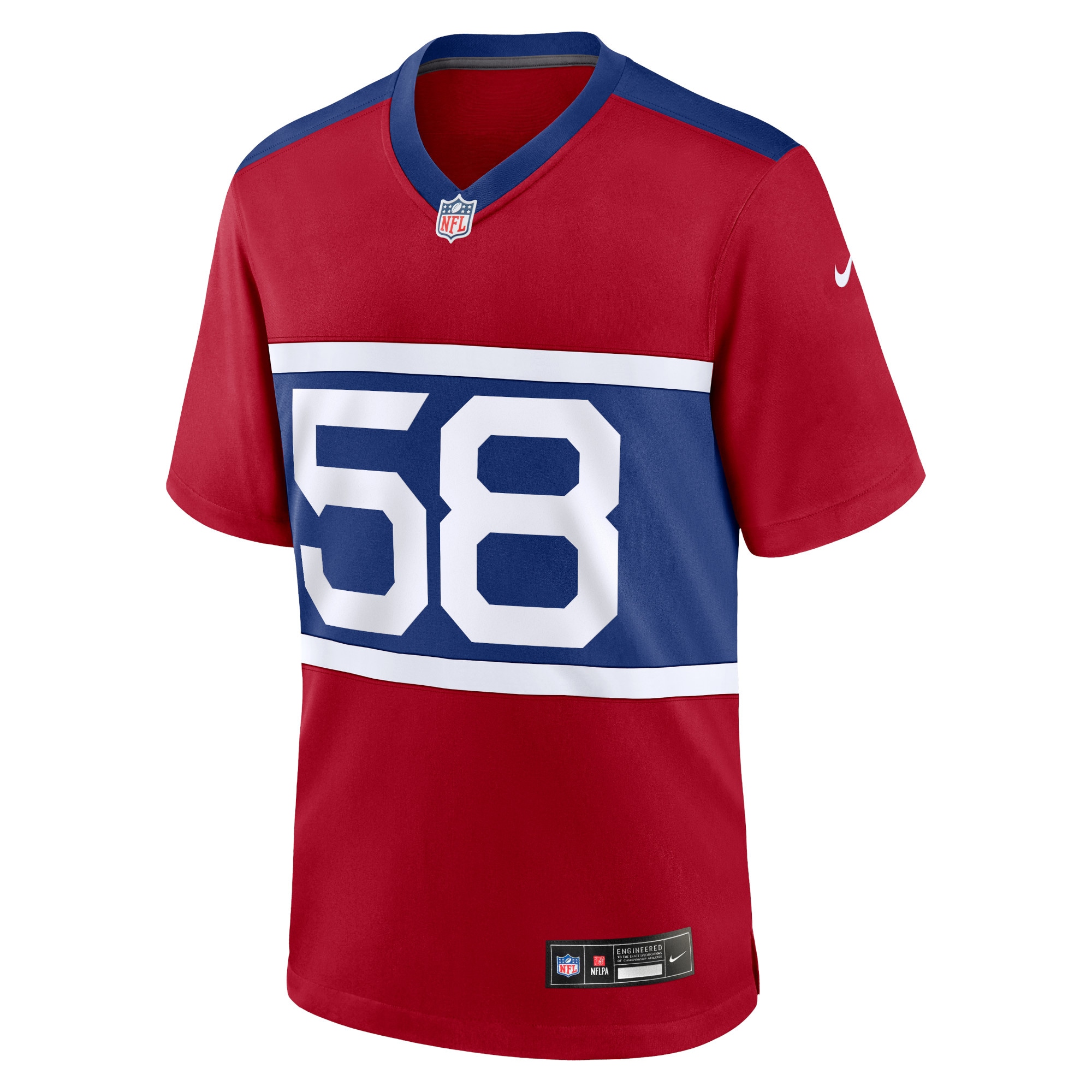 New York Giants Bobby Okereke Century Red Alternate Player Game NFL Jersey Men's
