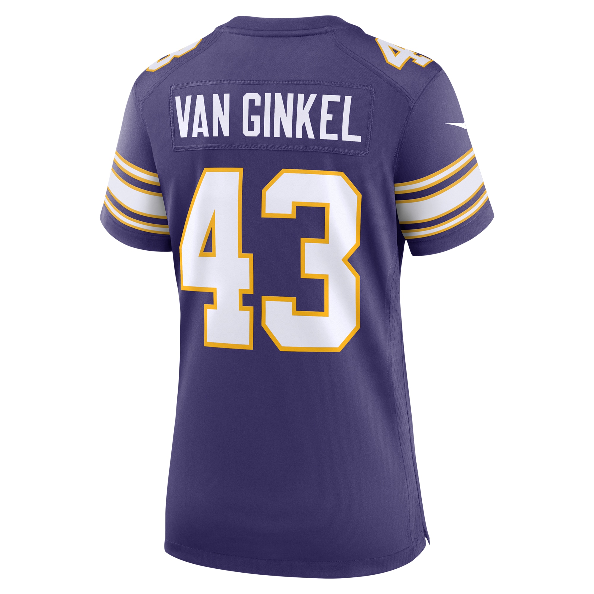Minnesota Vikings Andrew Van Ginkel Purple Alternate Game NFL Jersey Women's