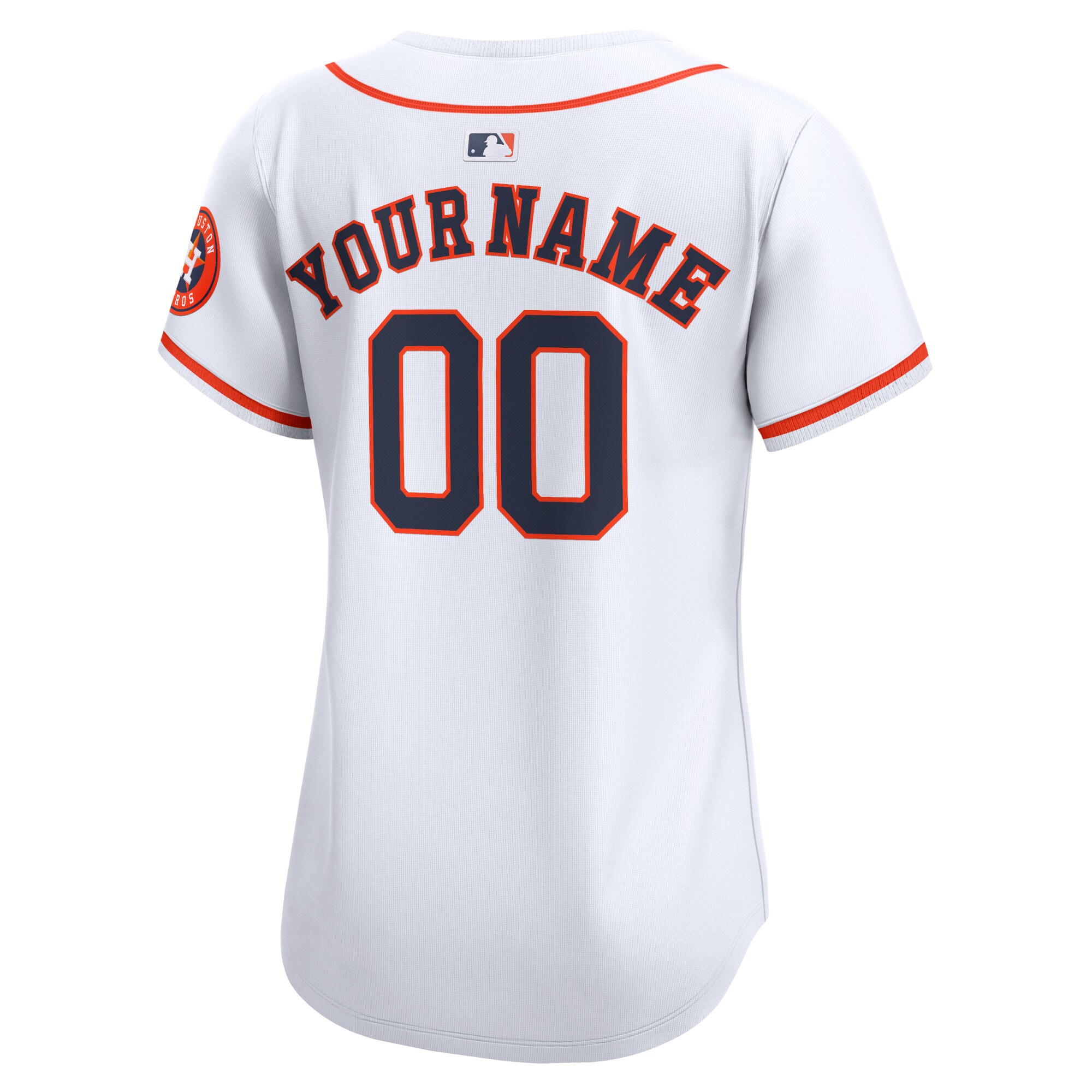 Houston Astros White Home Limited Custom MLB Jersey Women's