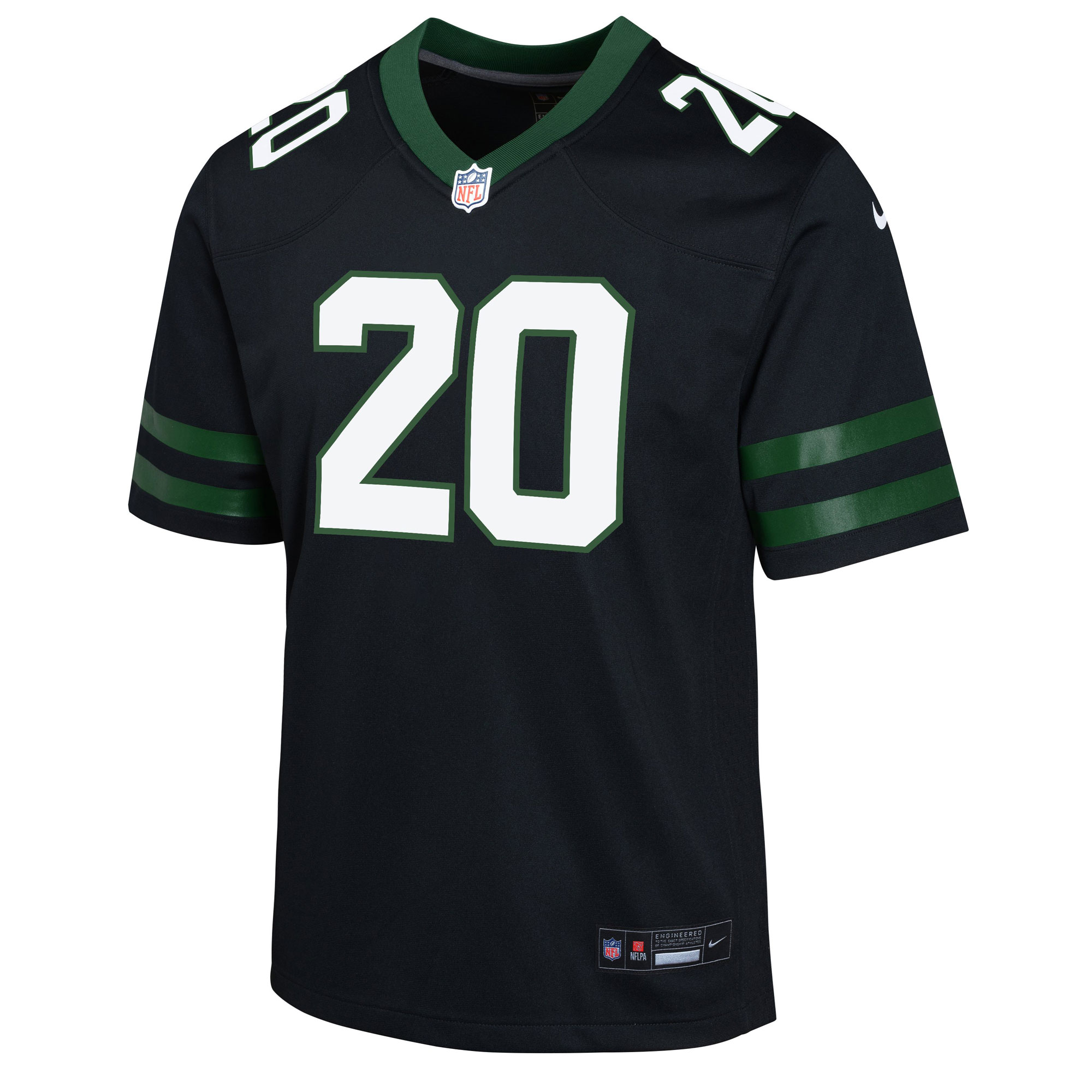 New York Jets Breece Hall Legacy Black Alternate Game NFL Jersey Youth