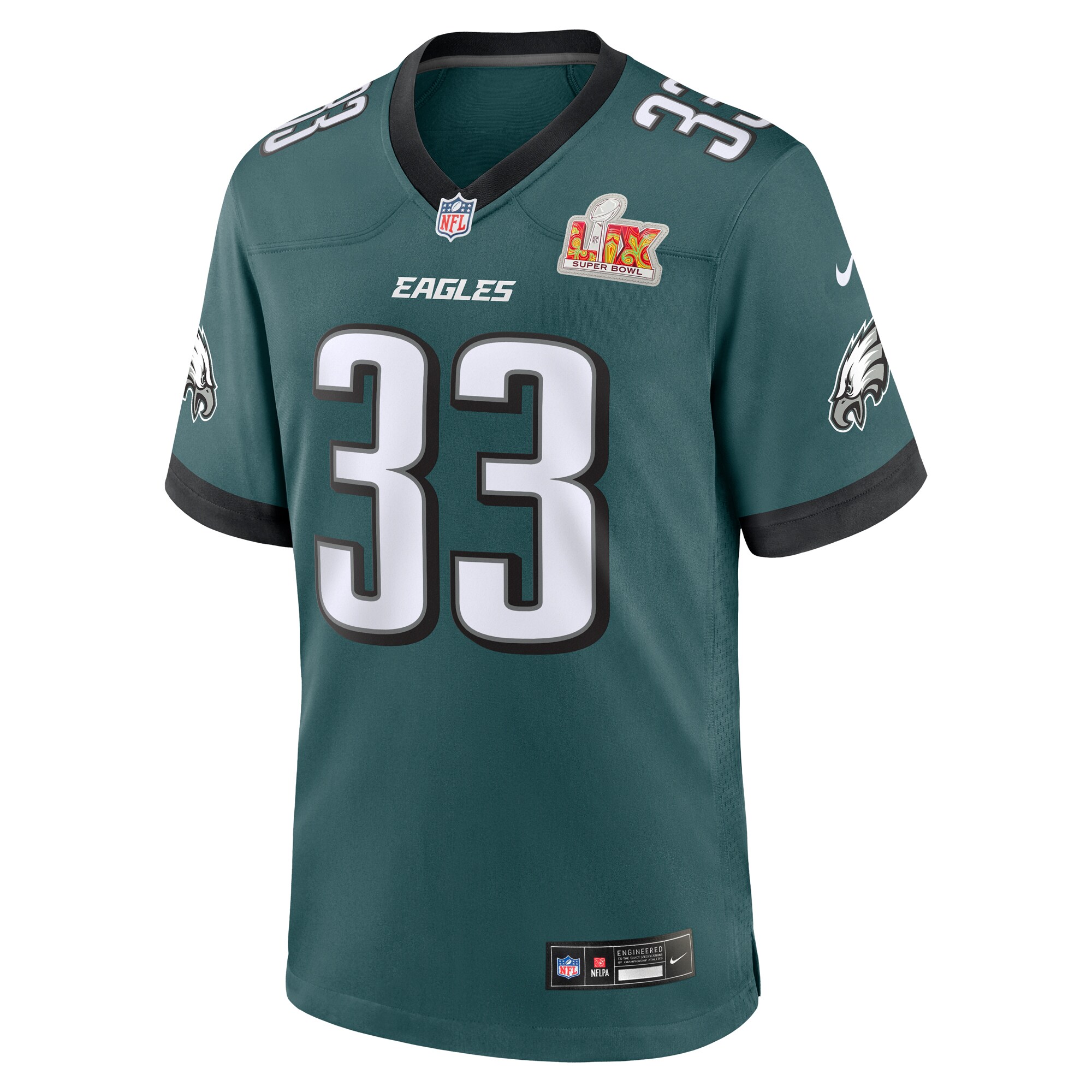 Philadelphia Eagles Cooper DeJean Midnight Green Super Bowl LIX Game Player NFL Jersey Men's