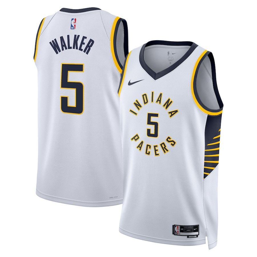 Jarace Walker 5 Indiana Pacers Unisex Swingman Association Editio White NBA Jersey Unisex