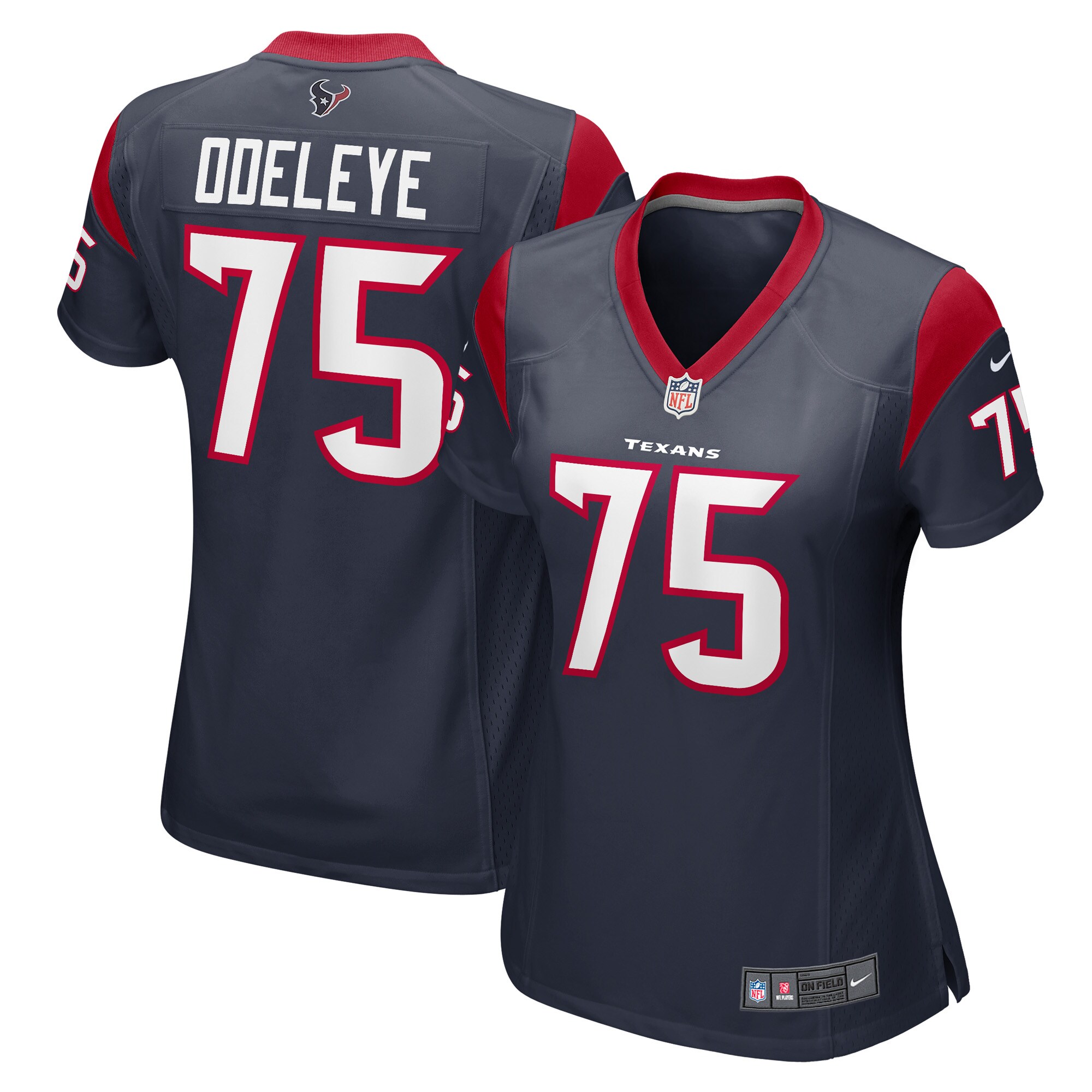 Houston Texans Adedayo Odeleye Navy Game Player NFL Jersey Women's