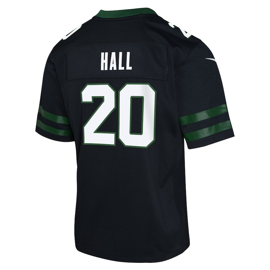 Breece Hall 20 New York Jets Alternate Game Legacy Black NFL Jersey Youth