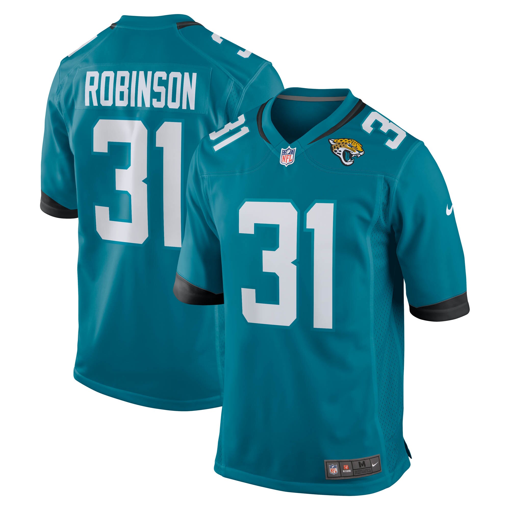 Jacksonville Jaguars Keilan Robinson Teal Team Game NFL Jersey Men's