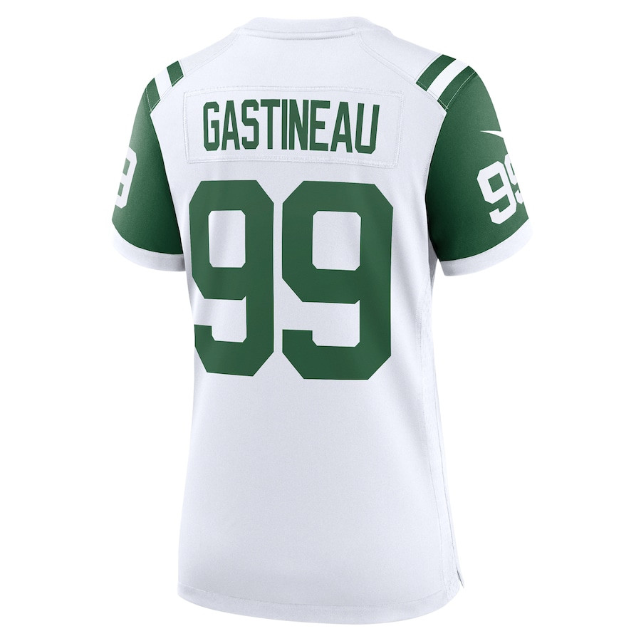 Mark Gastineau 99 New York Jets Classic Alternate Retired Player Game White NFL Jersey Women's