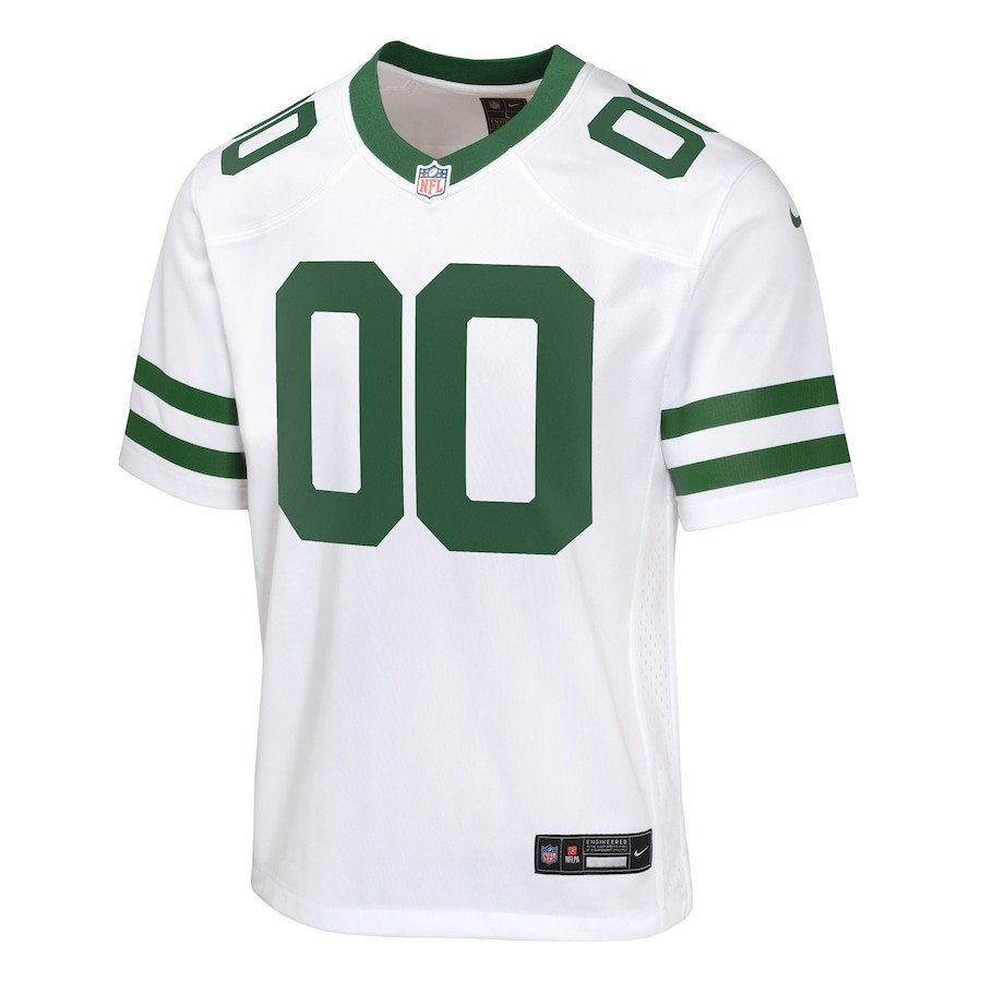 New York Jets Game Custom, Legacy White NFL Jersey Youth