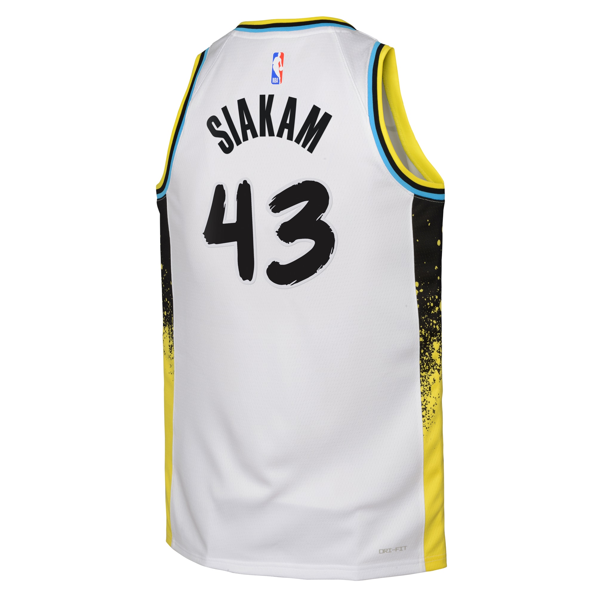 Camiseta City Edition Swingman de los Indiana Pacers 2024 Blanco Pascal Siakam Juvenil NBA Jersey Men's