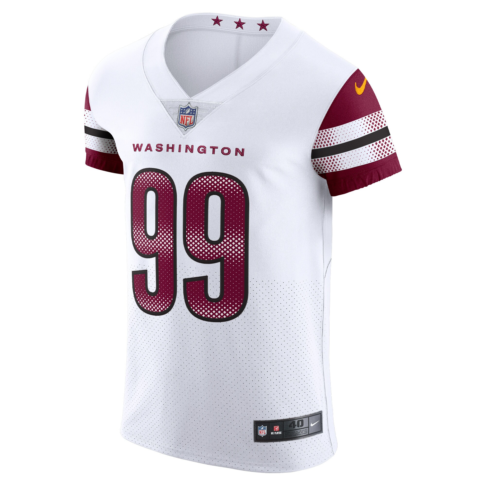 Washington Commanders Chase Young White Vapor Elite NFL Jersey Men's