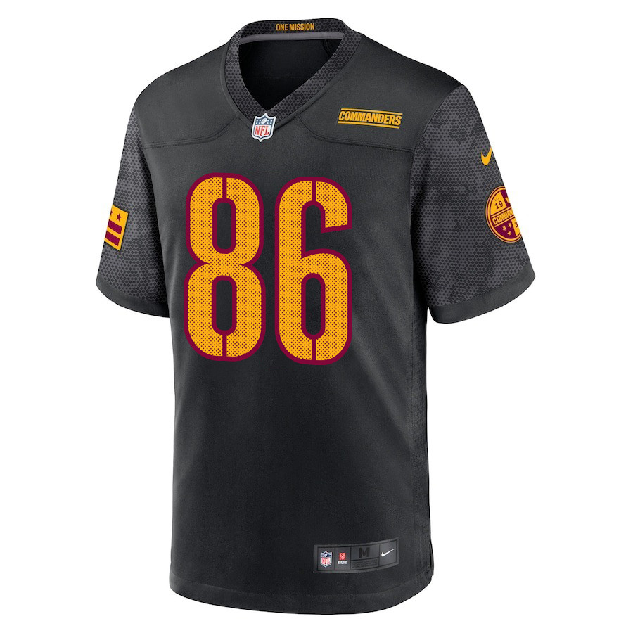 Zach Ertz 86 Washington Commanders Game Black NFL Jersey Men's
