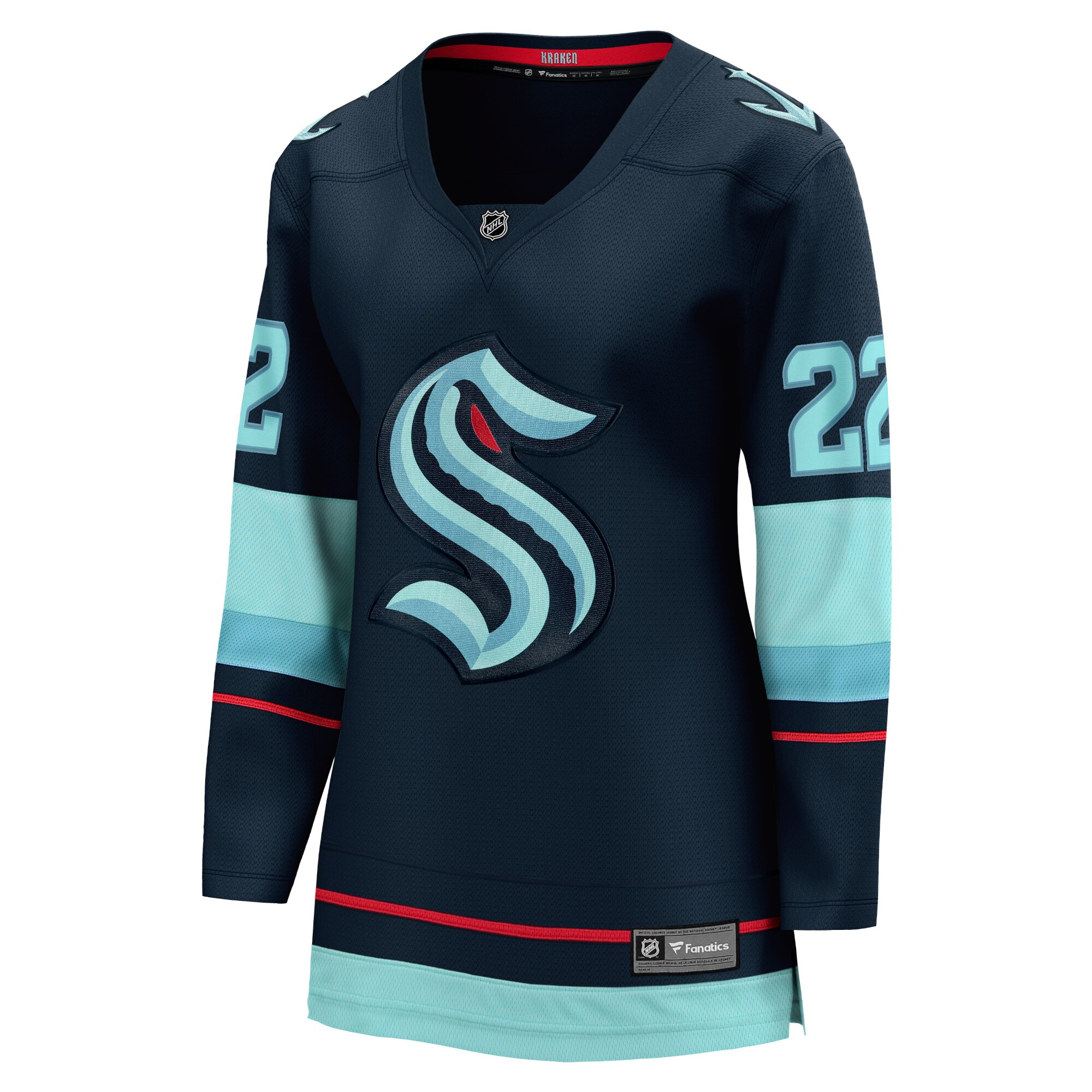 Seattle Kraken Oliver Bjorkstrand Deep Sea Blue Home Breakaway Player NHL Jersey Women's