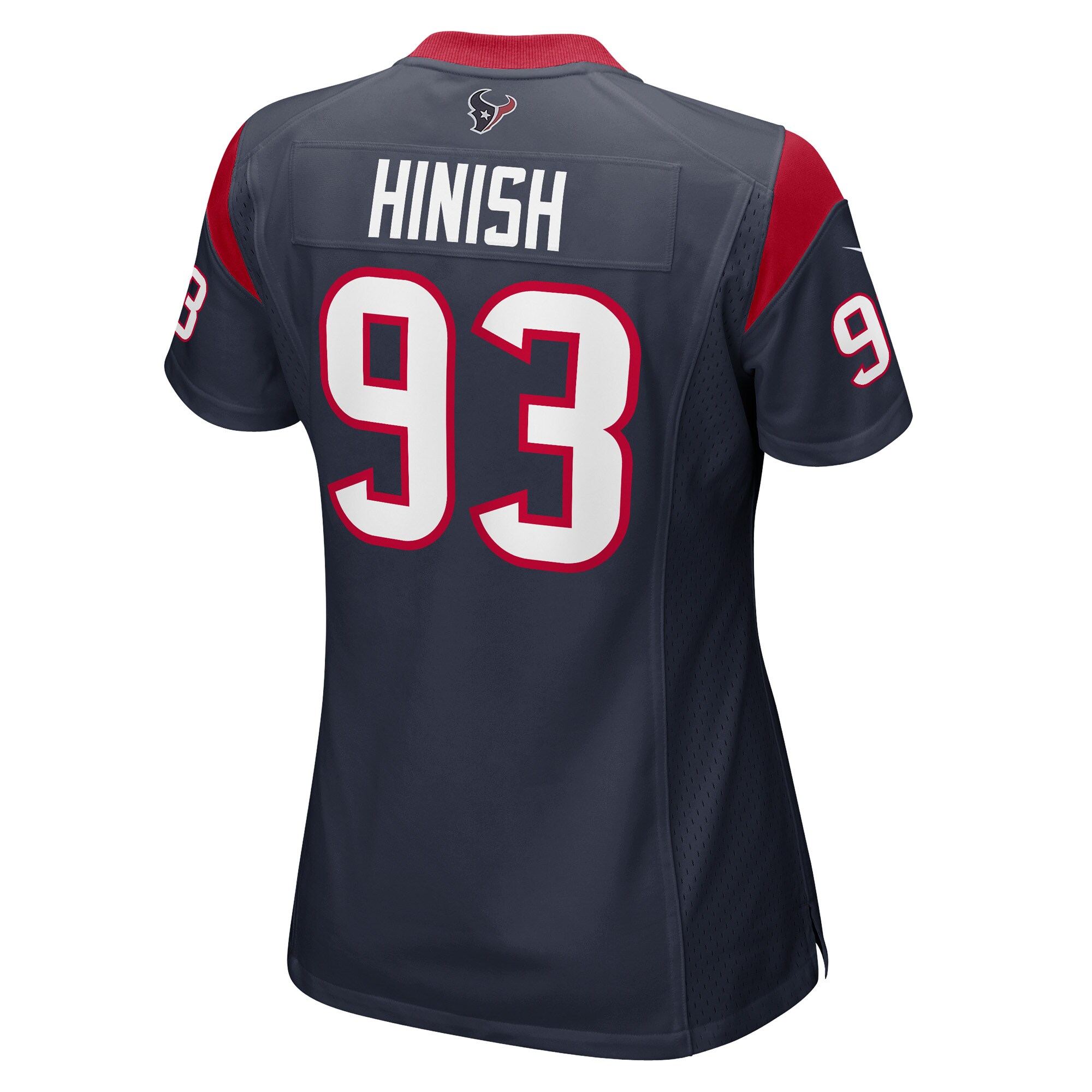Houston Texans Kurt Hinish Navy Game Player NFL Jersey Women's